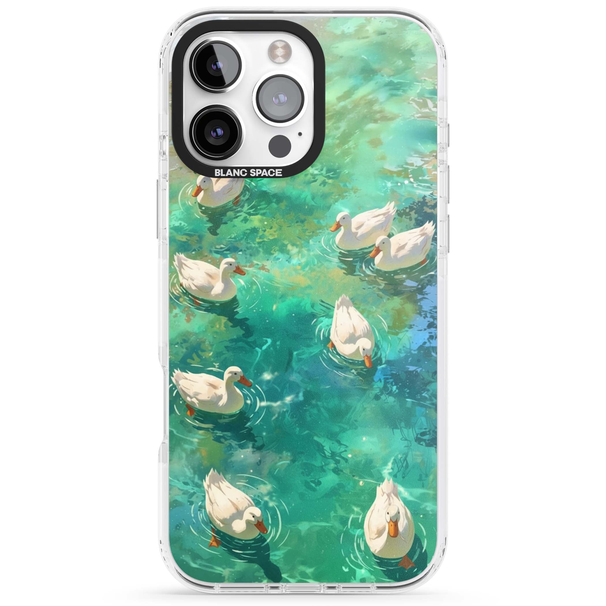 Ducks In The Pond for her iPhone case | Clear Impact case for iPhone 16 Pro, iPhone 16 Pro Max