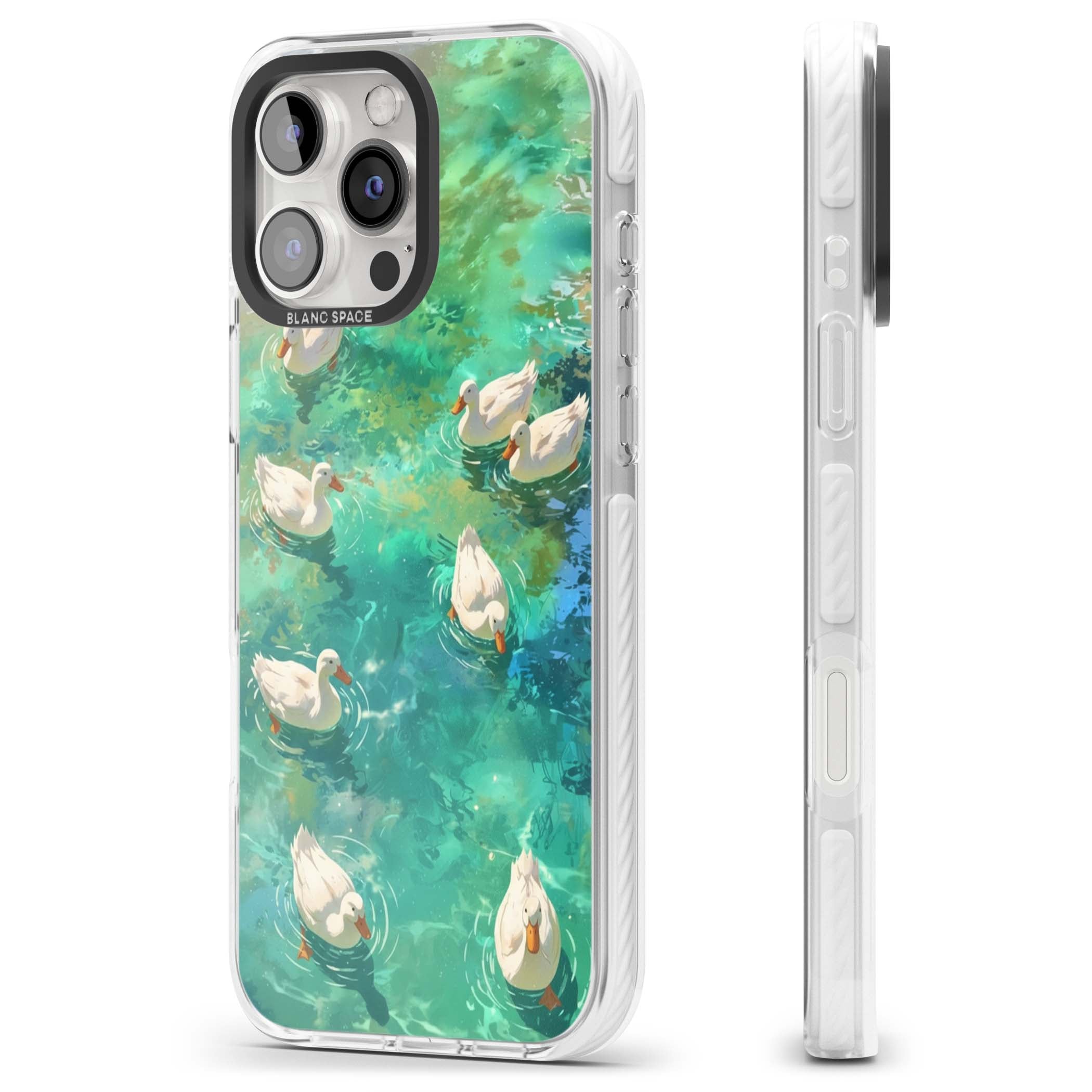 Ducks In The Pond for her iPhone case | Clear Impact case for iPhone 16 Pro, iPhone 16 Pro Max
