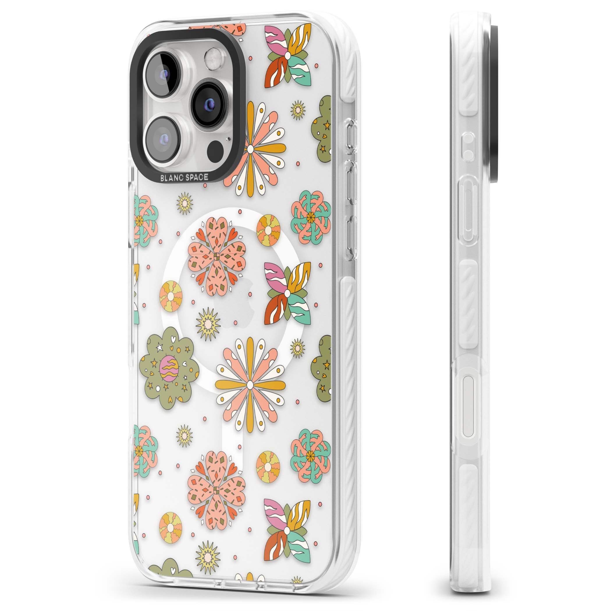 Elevate Your Phone'S Style With This Boho Celestial Sun & Eye Phone Case, Featuring A Mystical Blend Of Suns, All-Seeing Eyes, Butterflies, Stars, And