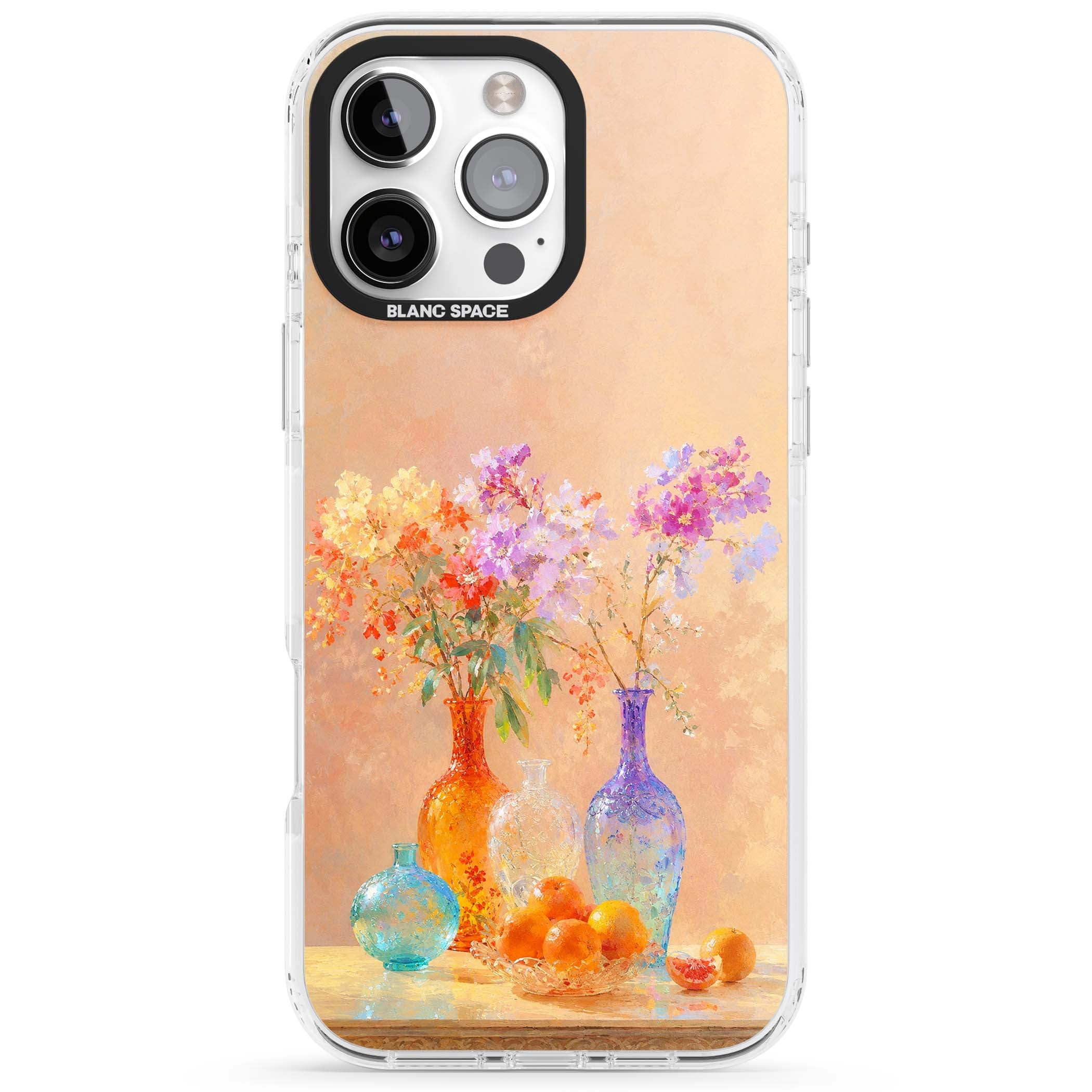 Peach Glass art iPhone case | Impact Magsafe case for iPhone 16 Pro, iPhone 16 Pro Max