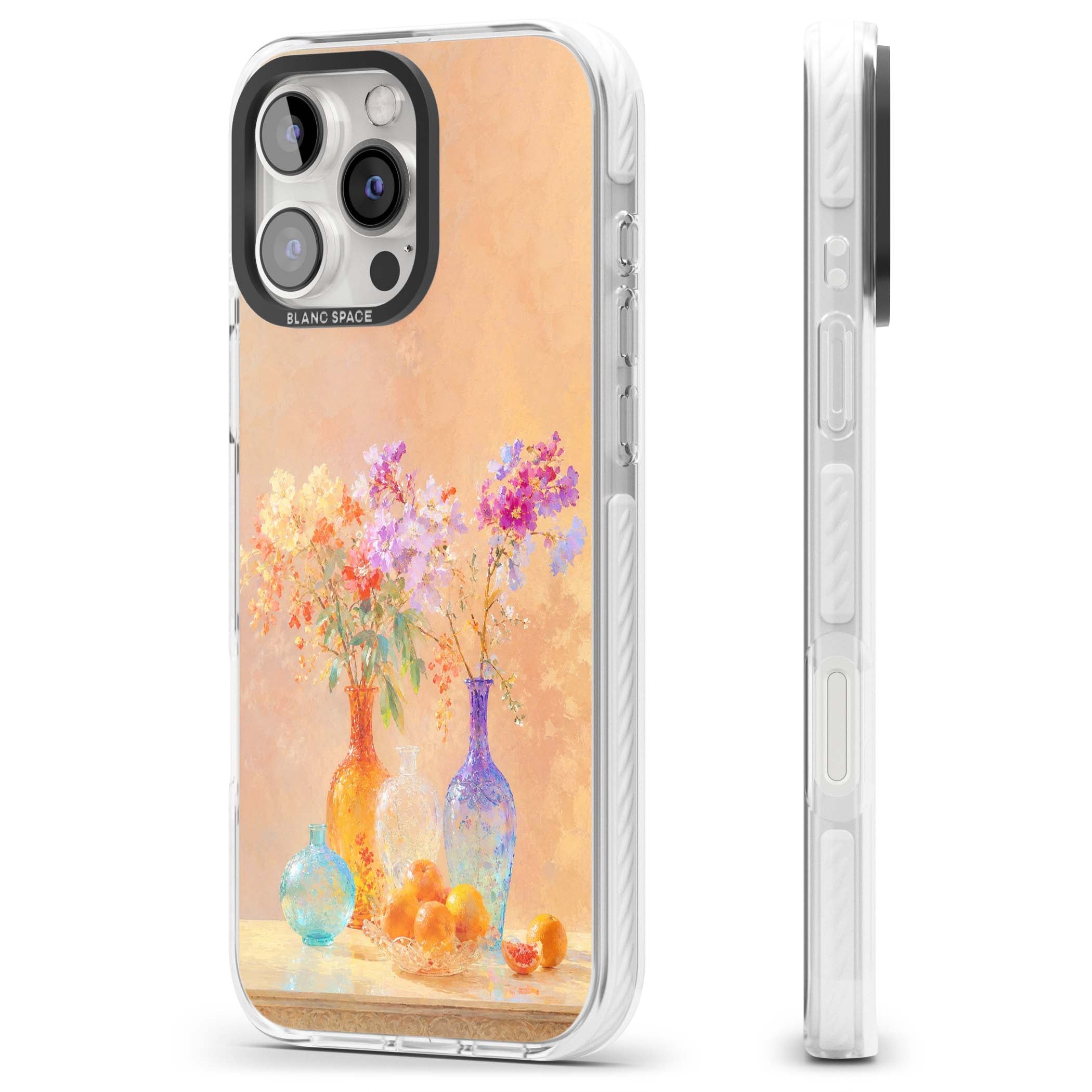 Peach Glass art iPhone case | Impact Magsafe case for iPhone 16 Pro, iPhone 16 Pro Max