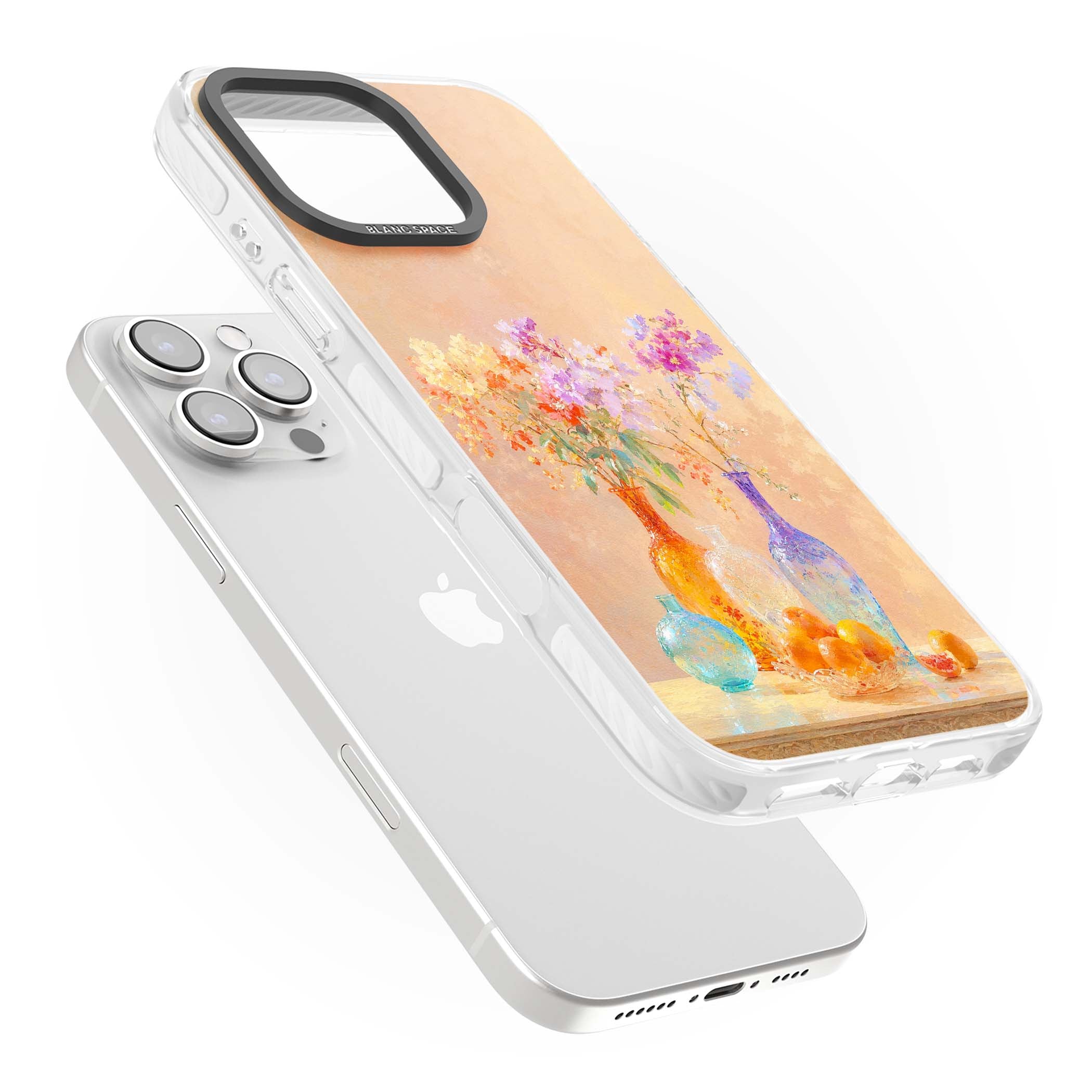 Peach Glass art iPhone case | Impact Magsafe case for iPhone 16 Pro, iPhone 16 Pro Max