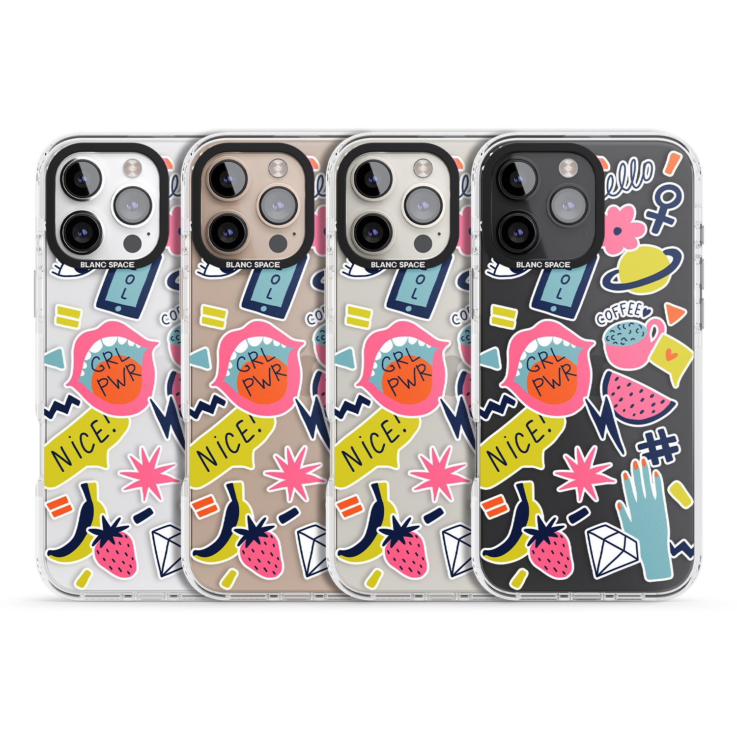 iPhone 16 Pro Max GRL PWR Black Impact Phone Case