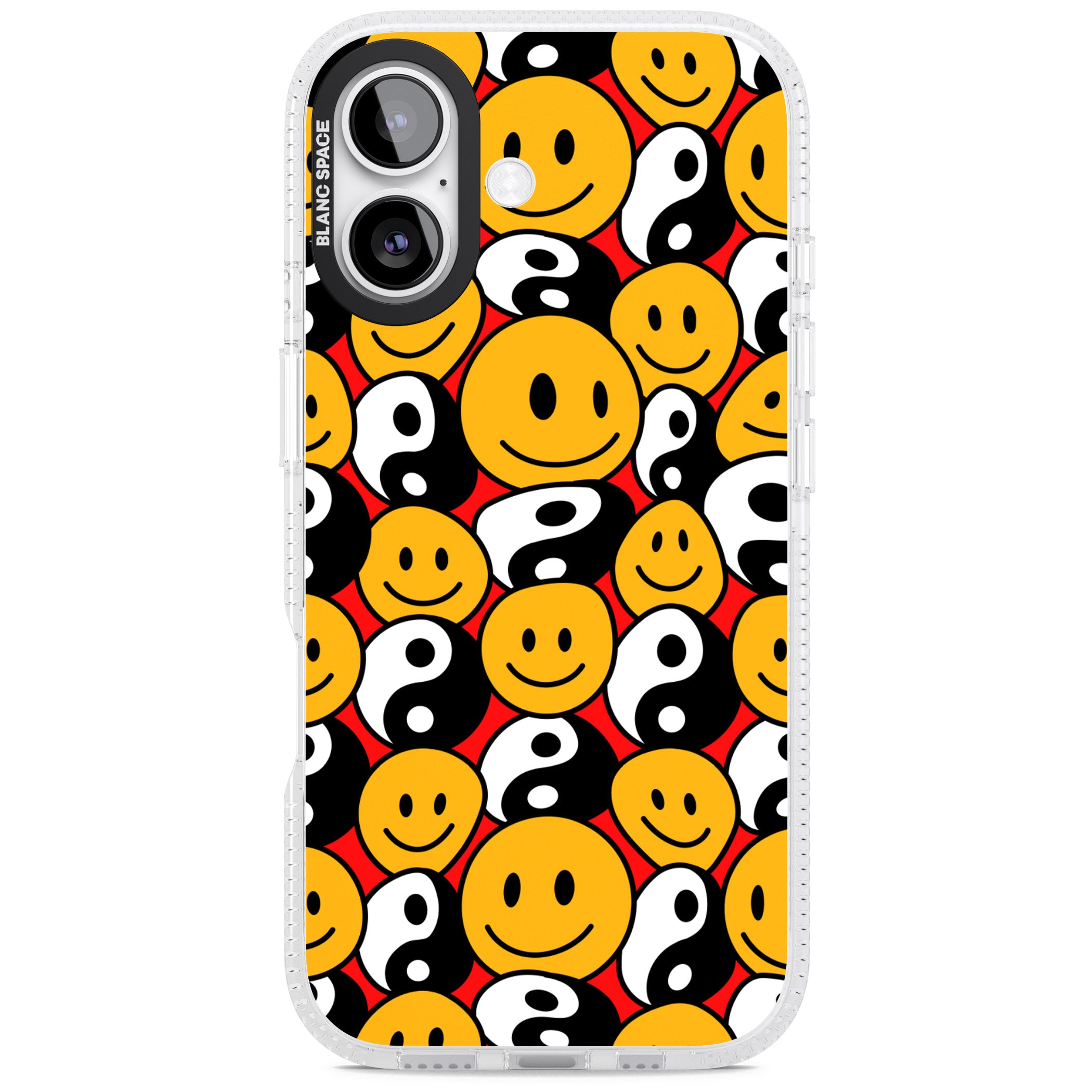 Yin Yang & Faces iPhone 17 Impact Air Clear Phone Case