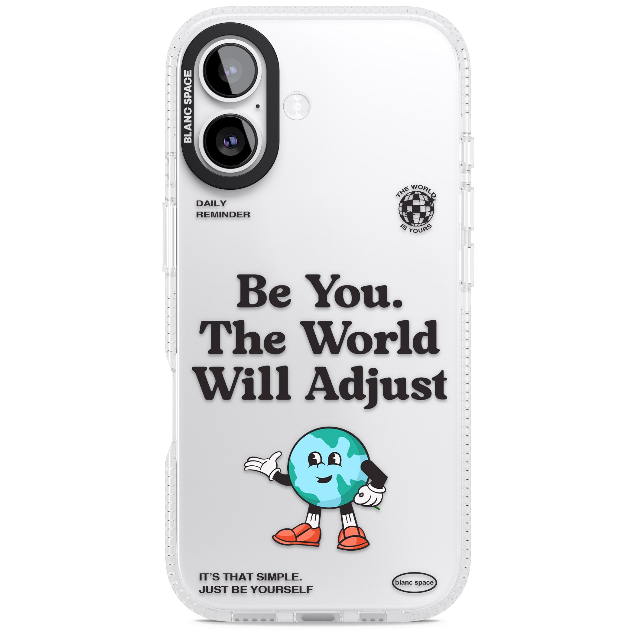 Be You The World Will Adjust iPhone 17 Impact Air Clear Phone Case