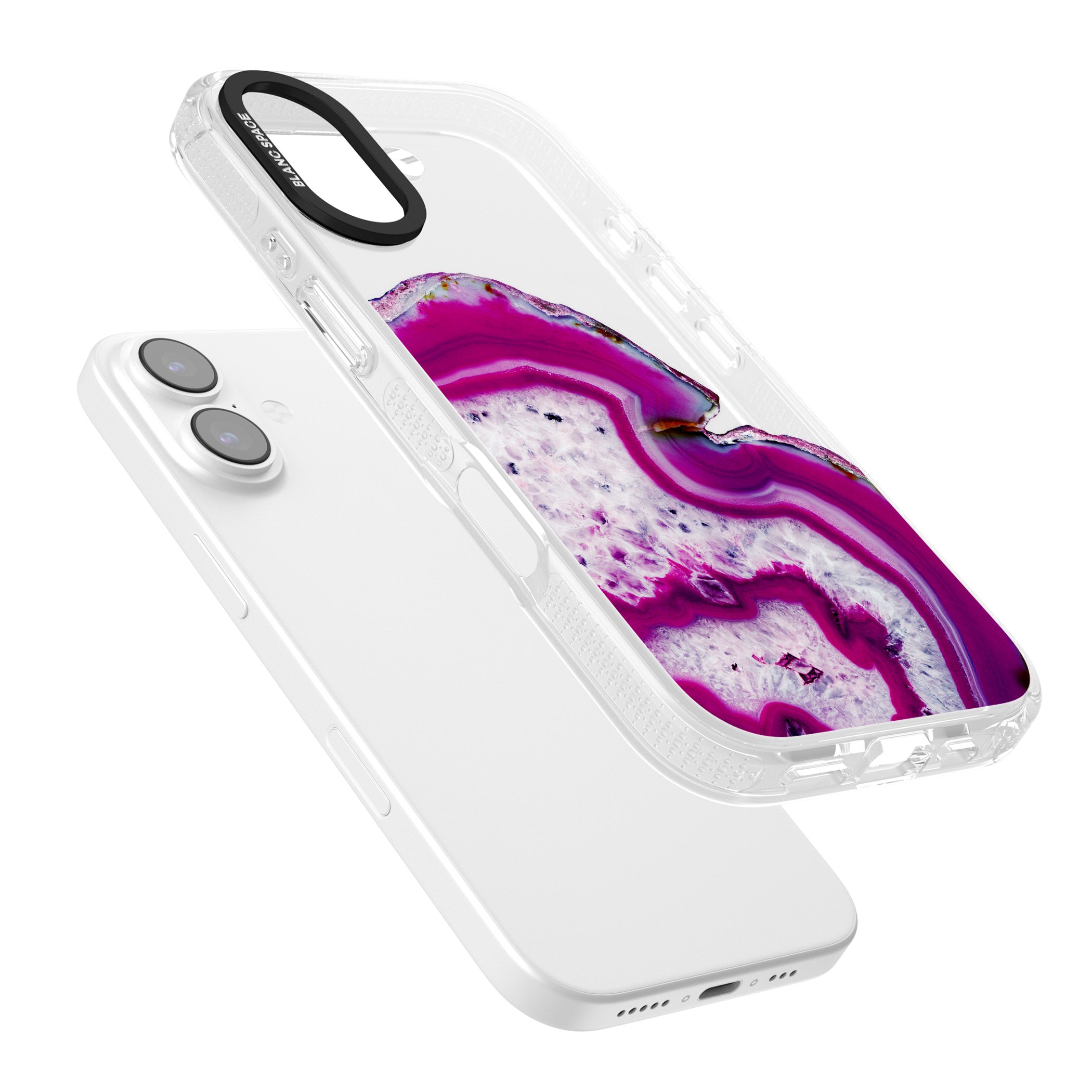 Violet Crystal Agate iPhone 17 Impact Air Clear Phone Case Colours