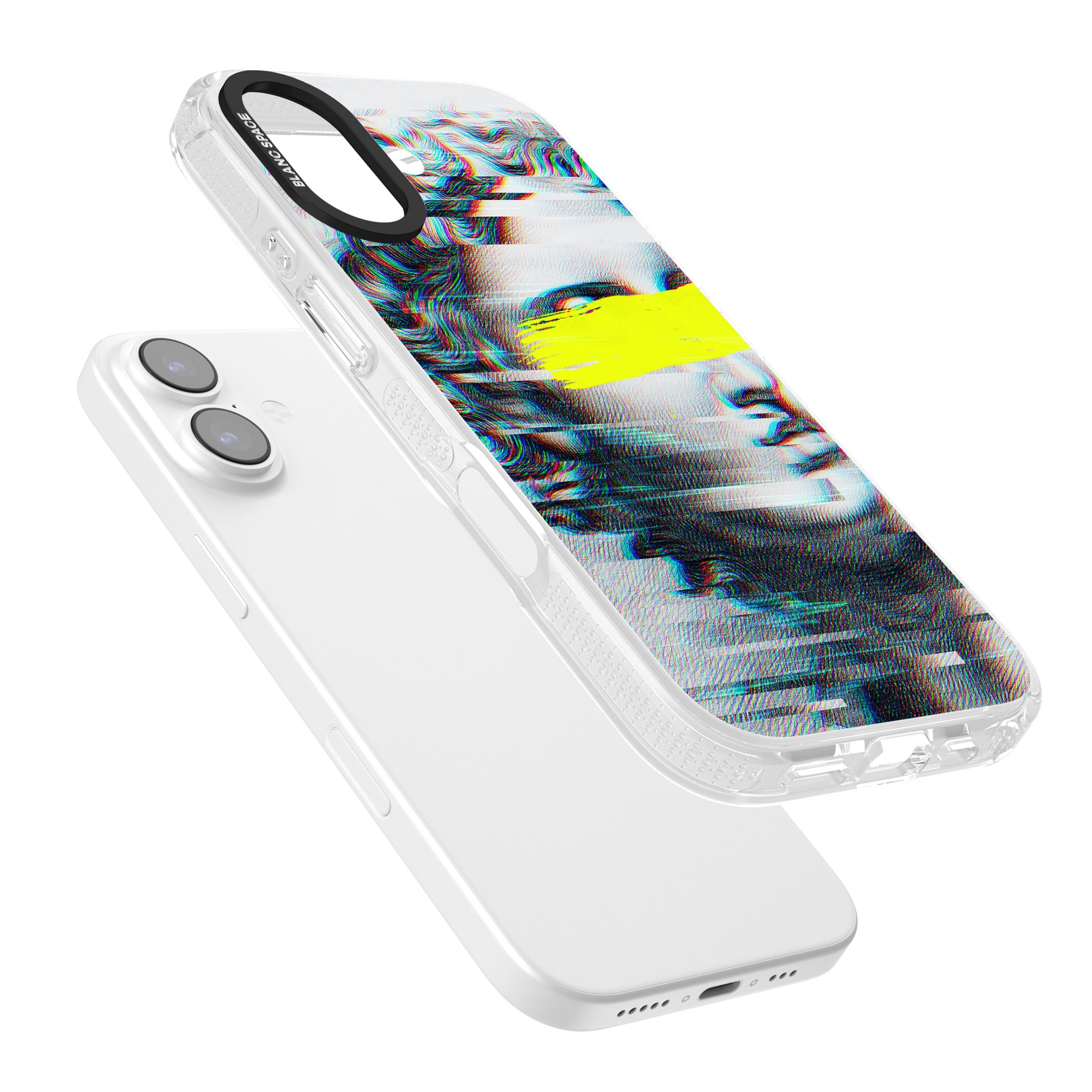 Glitched Fragment iPhone 17 Impact Air Clear Phone Case Colours