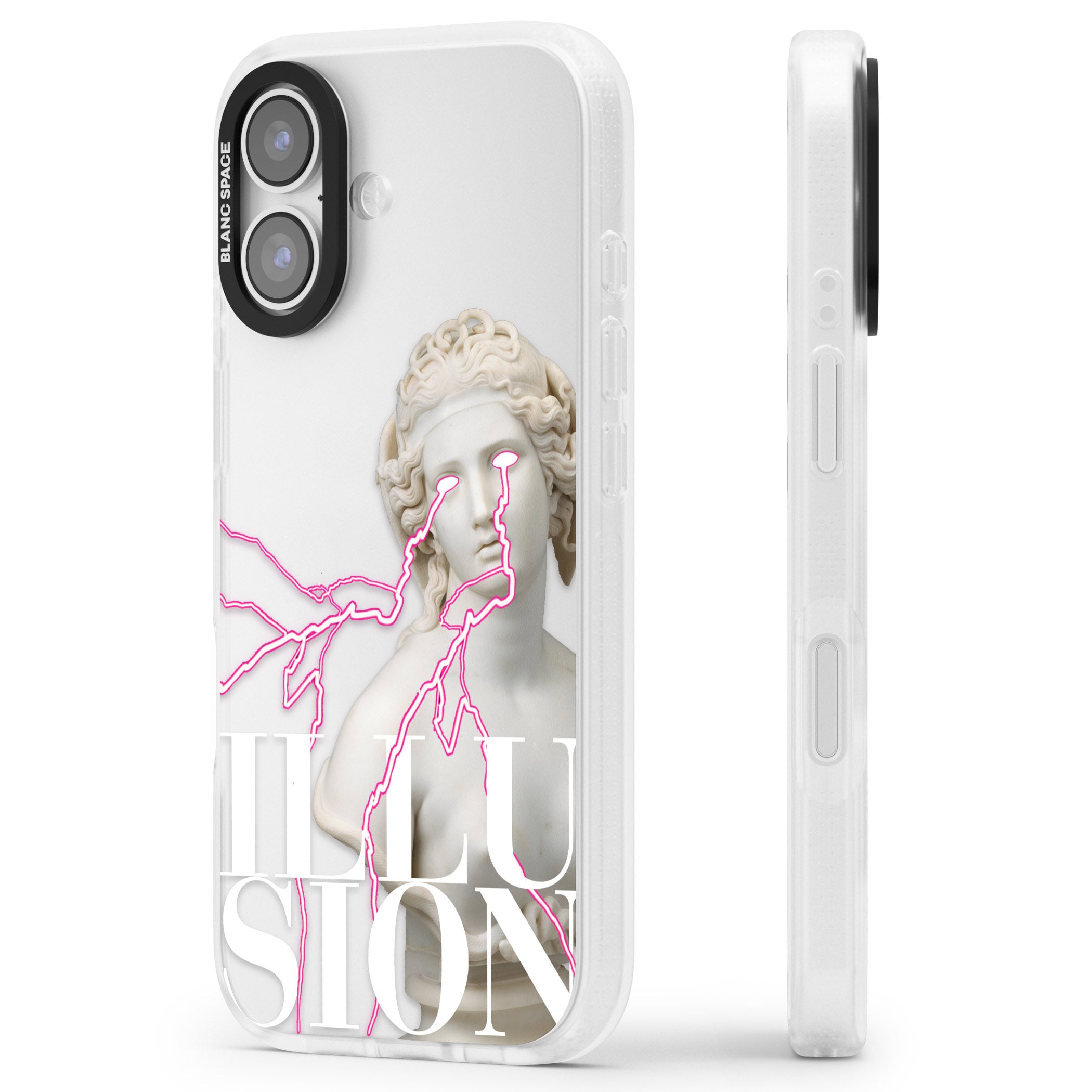 Illusion iPhone 17 Impact Air Clear Phone Case Side Profile