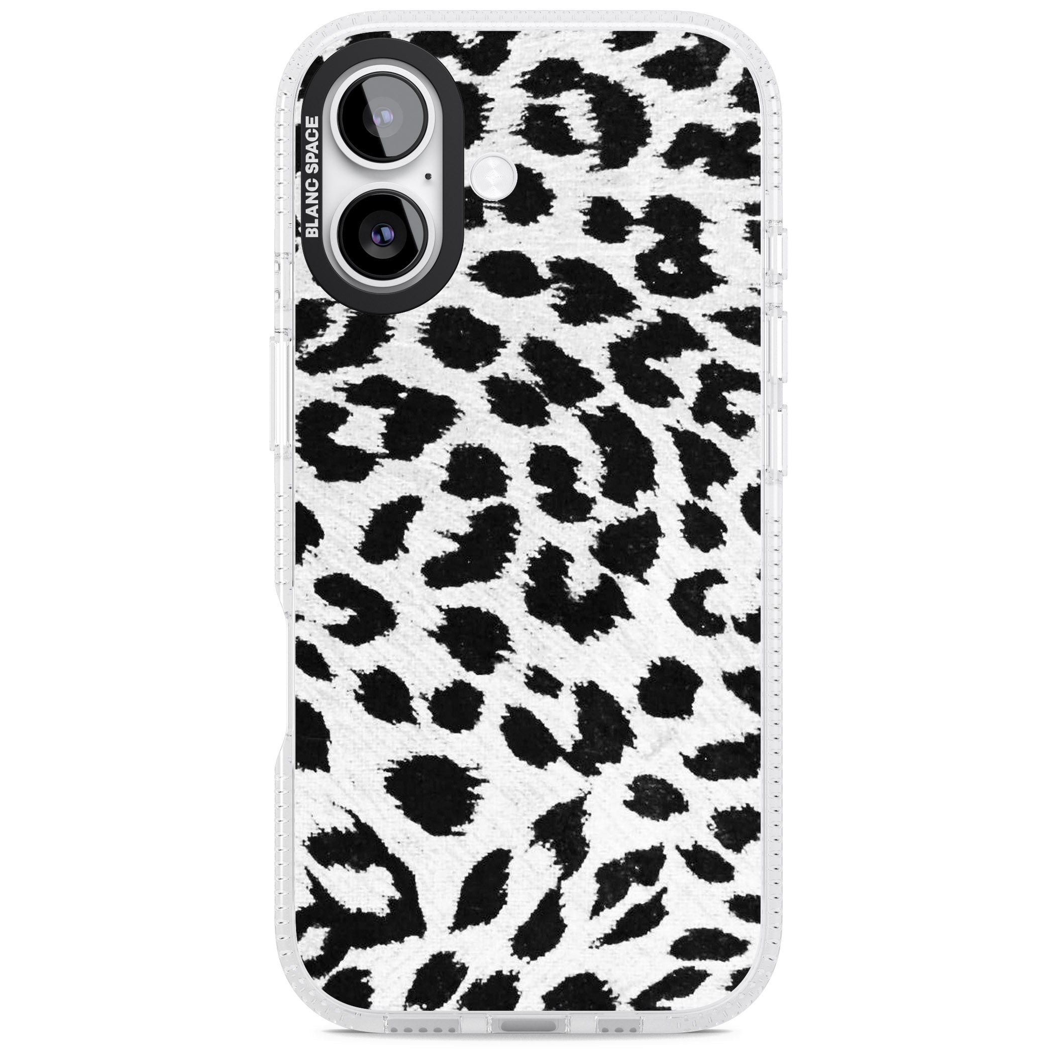 Rar Leopard Print White iPhone 17 Impact Air Clear Phone Case