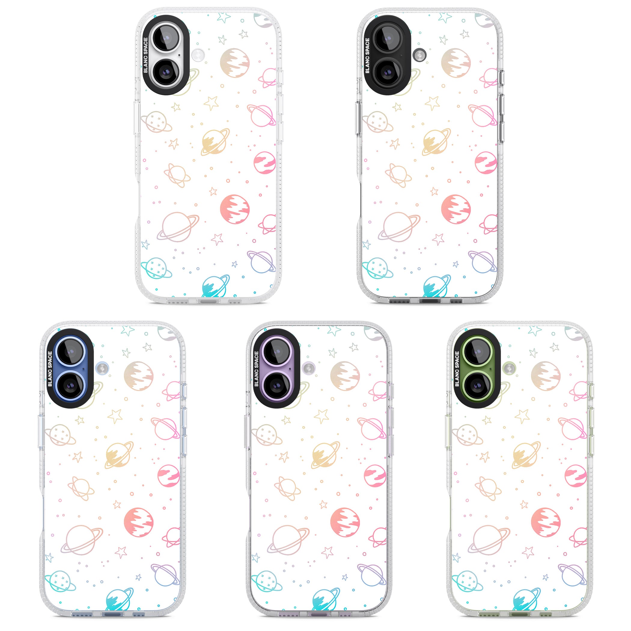 Pastel Cosmic Galaxy iPhone 17 Impact Air Clear Phone Case APT Impact Protection