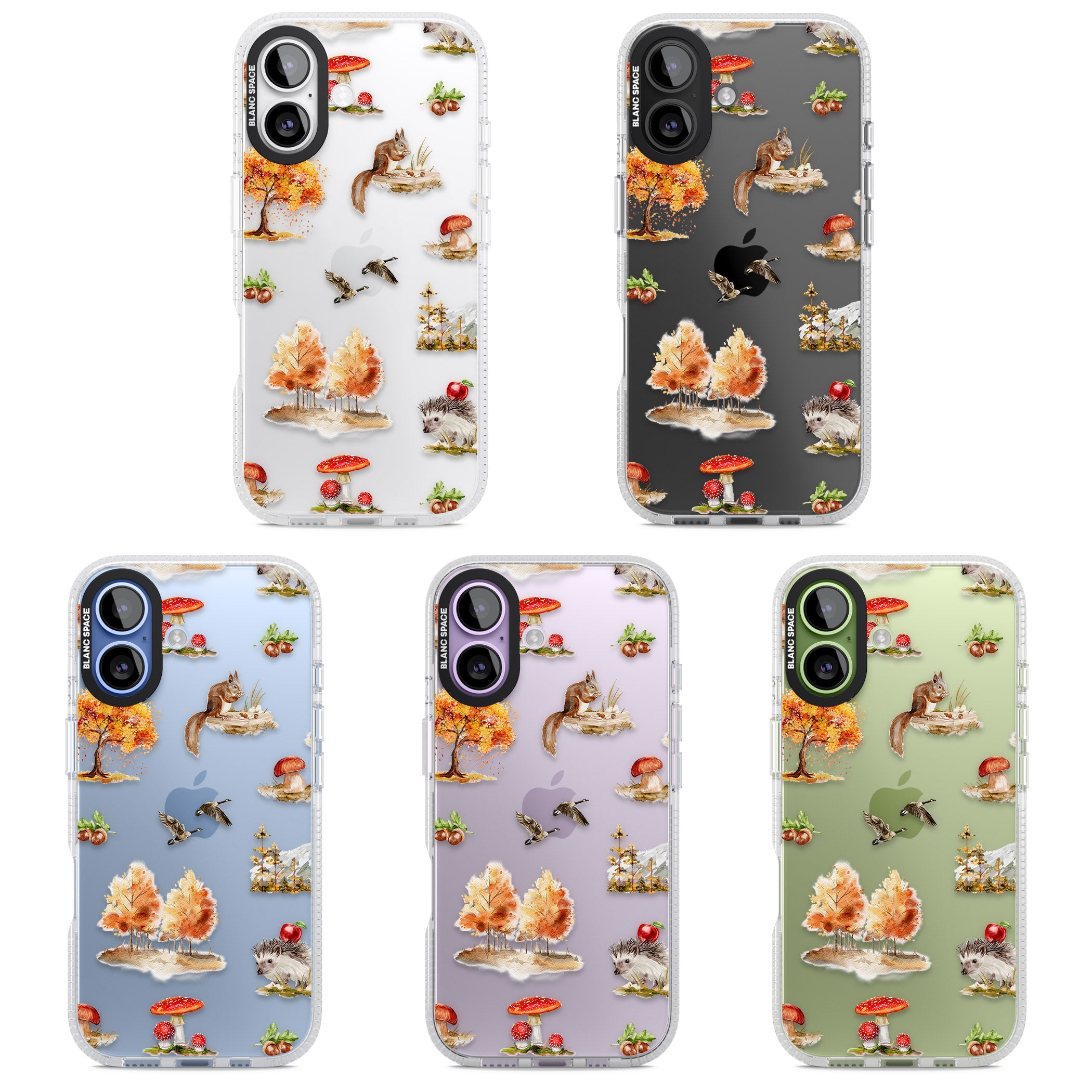 Fall Forest Friends iPhone 17 Impact Air Clear Phone Case APT Impact Protection