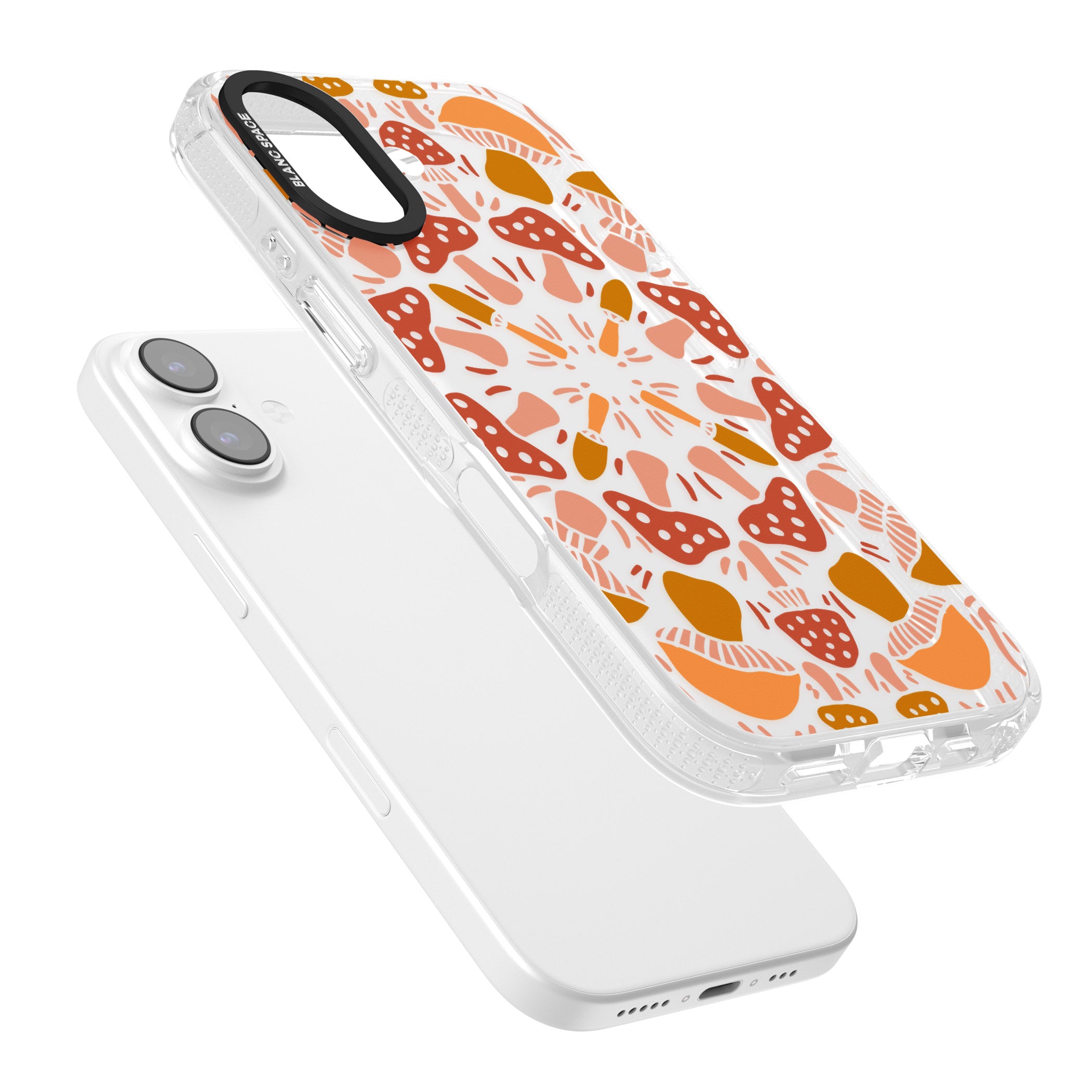 Mushroom Medley iPhone 17 Impact Air Clear Phone Case Colours