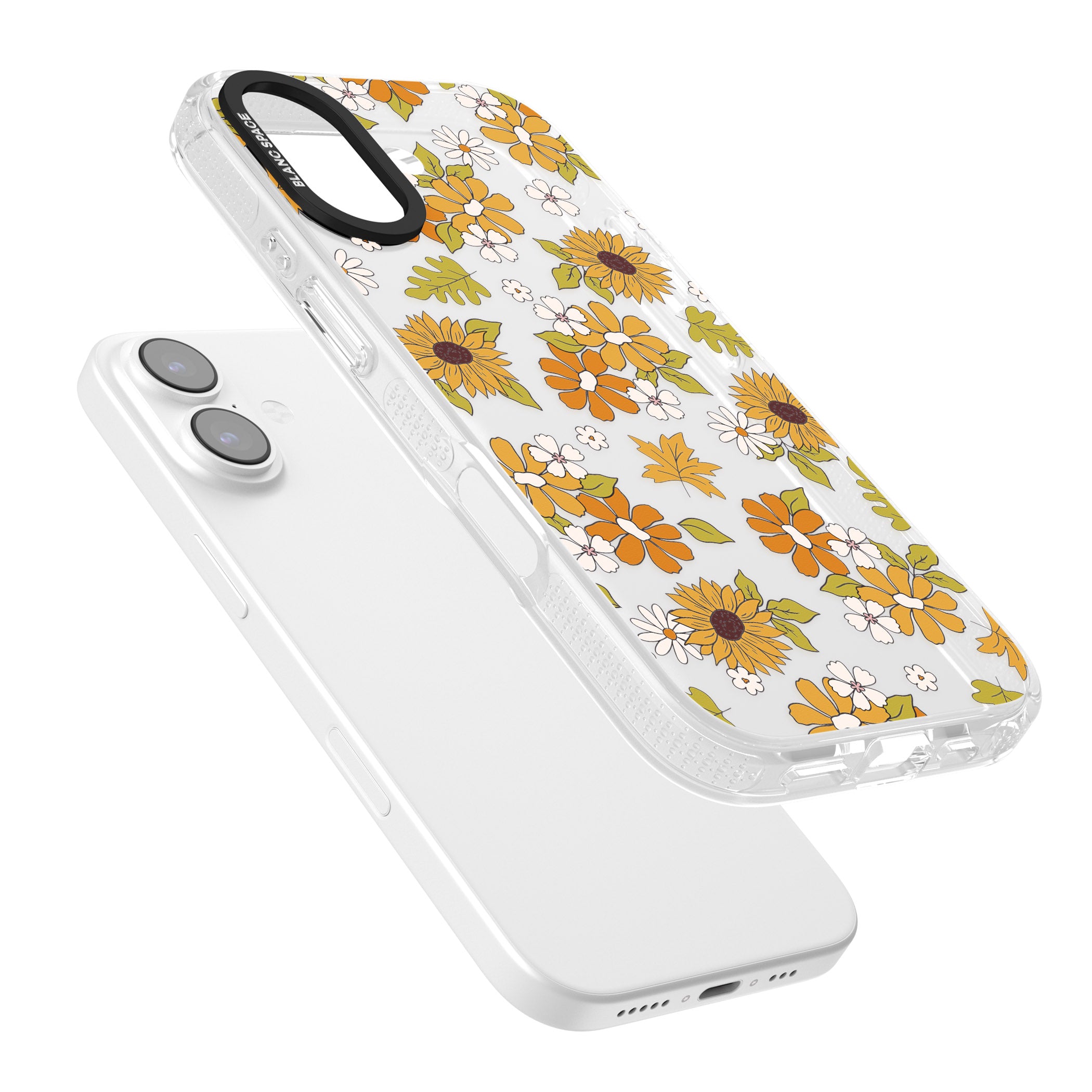 Boho Sunflowers iPhone 17 Impact Air Clear Phone Case Colours