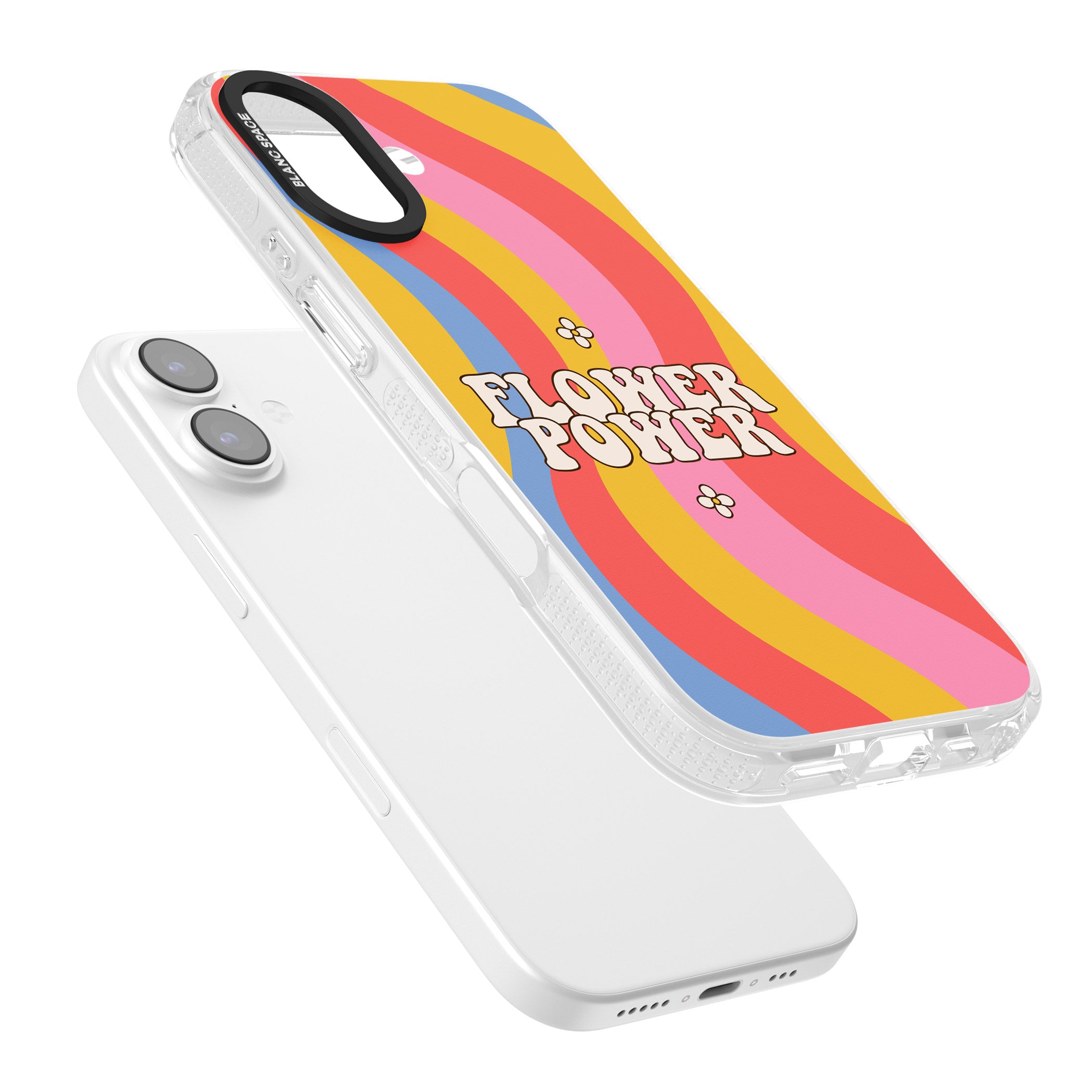 Melting Flower Power iPhone 17 Impact Air Clear Phone Case Colours