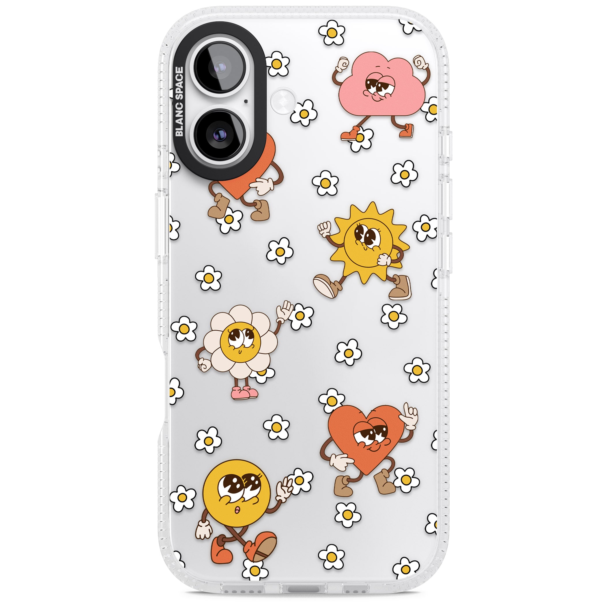 Daisies & Friends iPhone 17 Impact Air Clear Phone Case