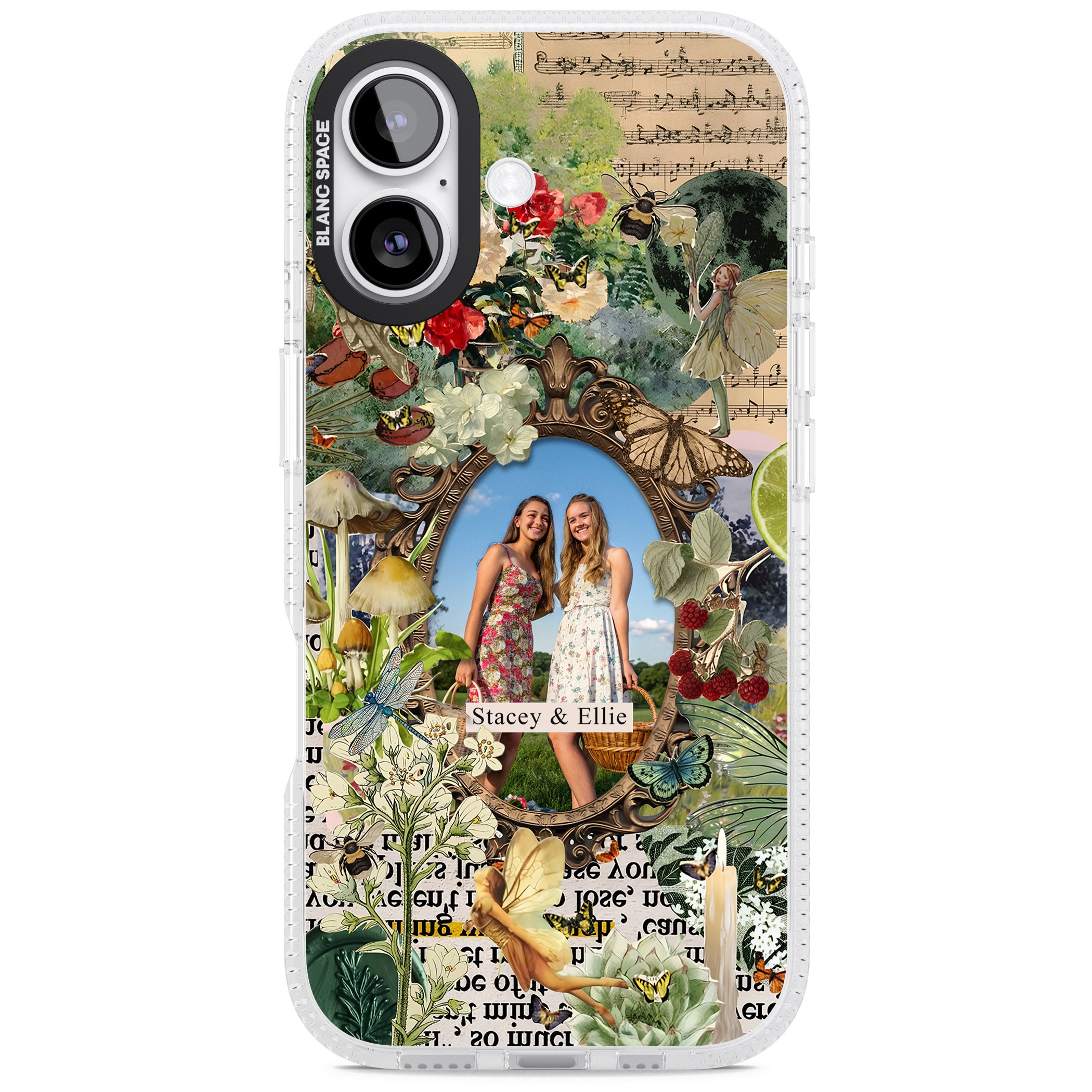 Personalised Cottage Garden Frame iPhone 17 Impact Air Clear Phone Case