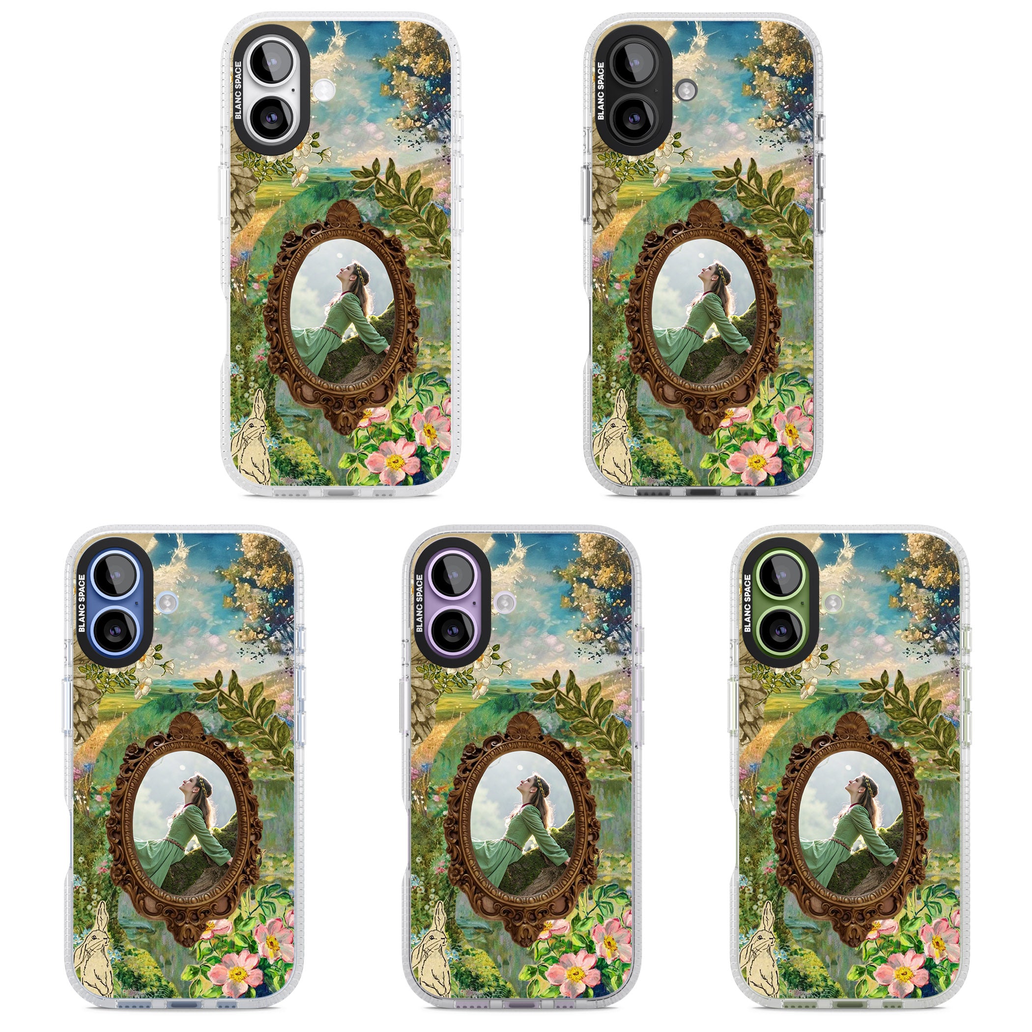 Personalised Meadow Frame iPhone 17 Impact Air Clear Phone Case APT Impact Protection