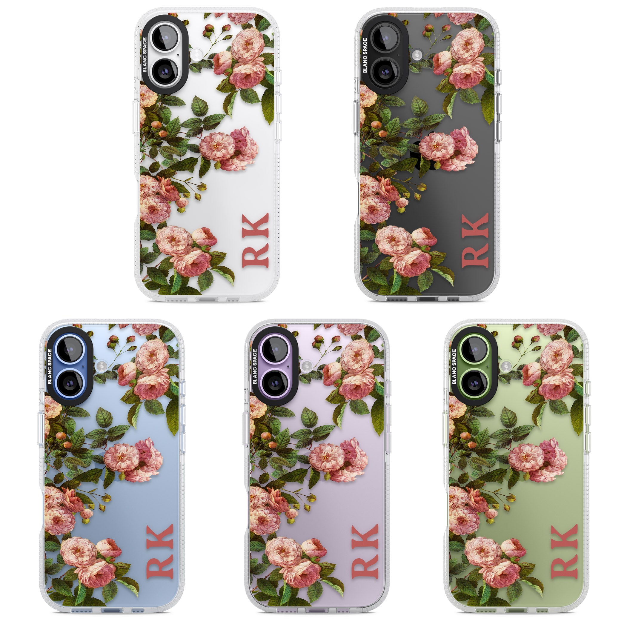 Personalised Vintage Floral Garden iPhone 17 Impact Air Clear Phone Case APT Impact Protection