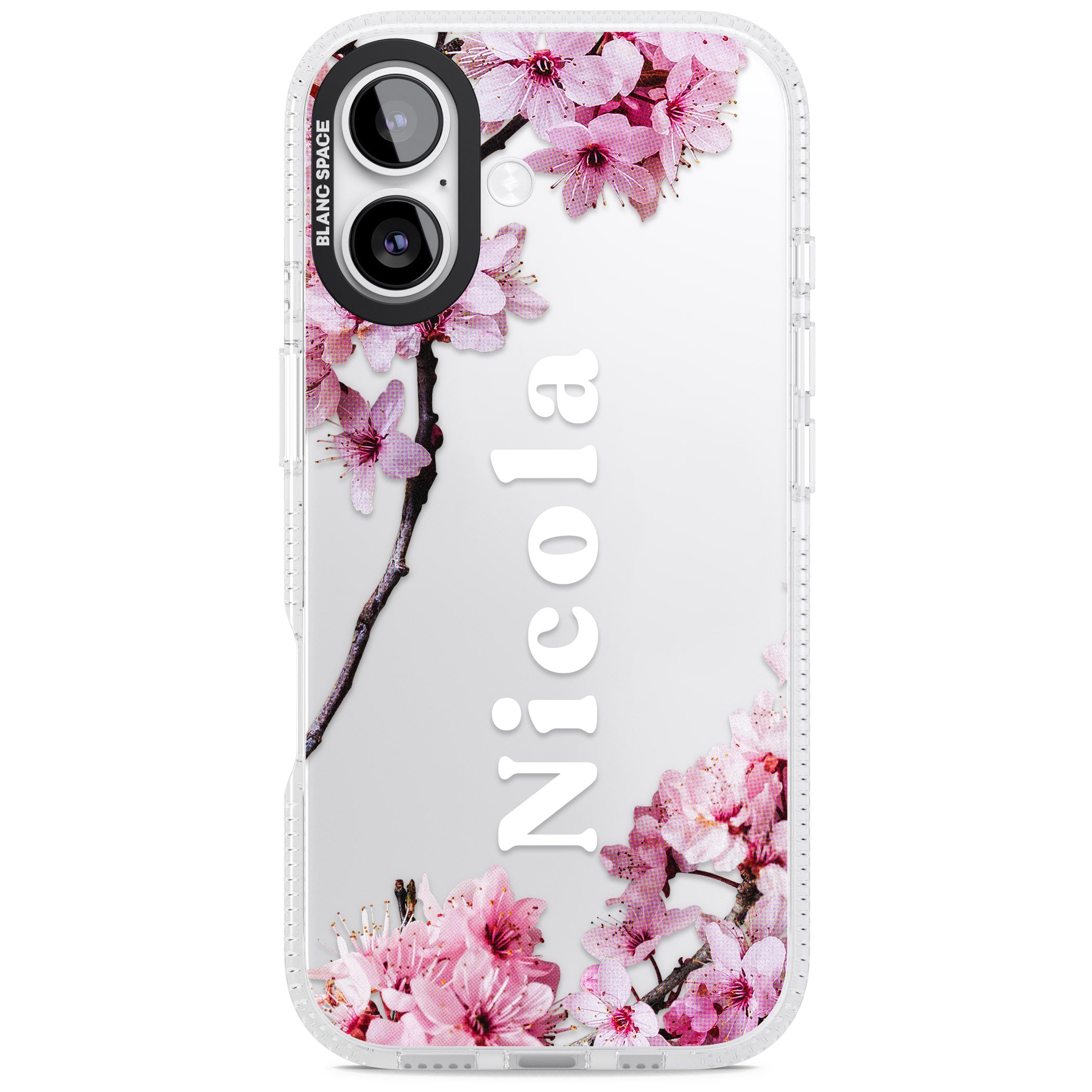 Personalised Cherry Blossom Elegance Classic iPhone 17 Impact Air Clear Phone Case
