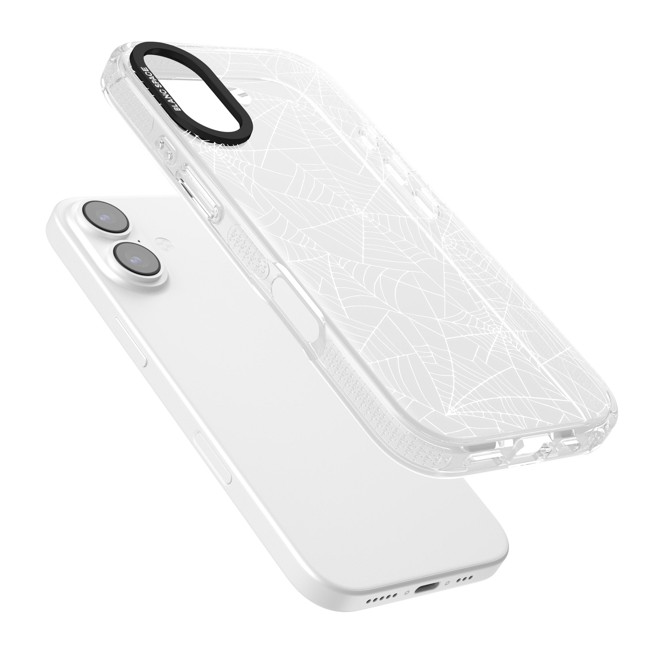 Personalised Spider Webs iPhone 17 Impact Air Clear Phone Case Colours
