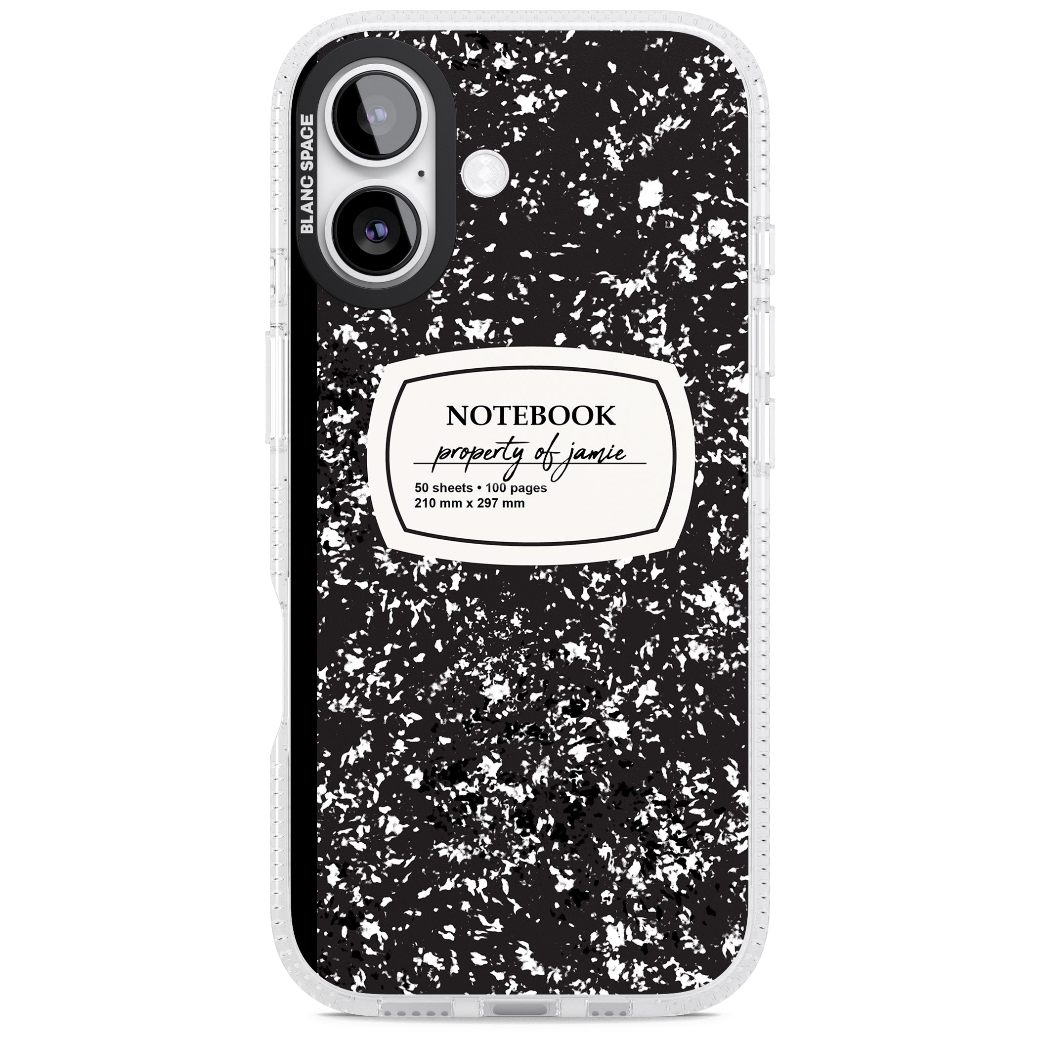 Personalised Classic Composition iPhone 17 Impact Air Clear Phone Case