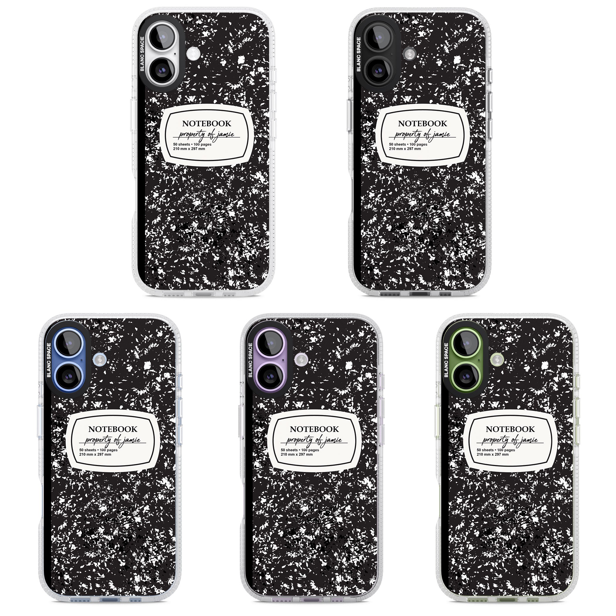 Personalised Classic Composition iPhone 17 Impact Air Clear Phone Case APT Impact Protection