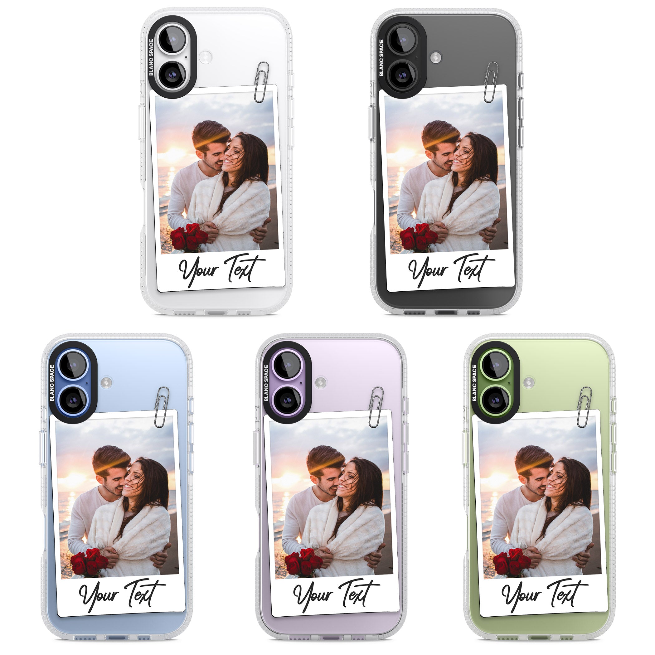 Personalised Instant Camera Photo iPhone 17 Impact Air Clear Phone Case APT Impact Protection
