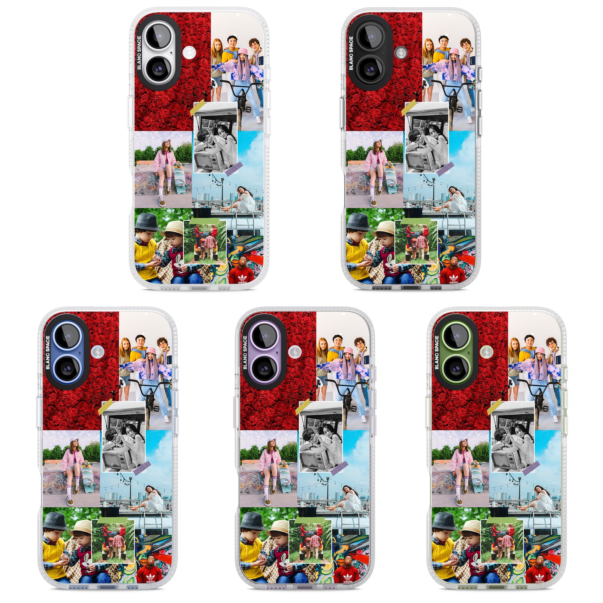 Personalised Photo Collage iPhone 17 Impact Air Clear Phone Case APT Impact Protection