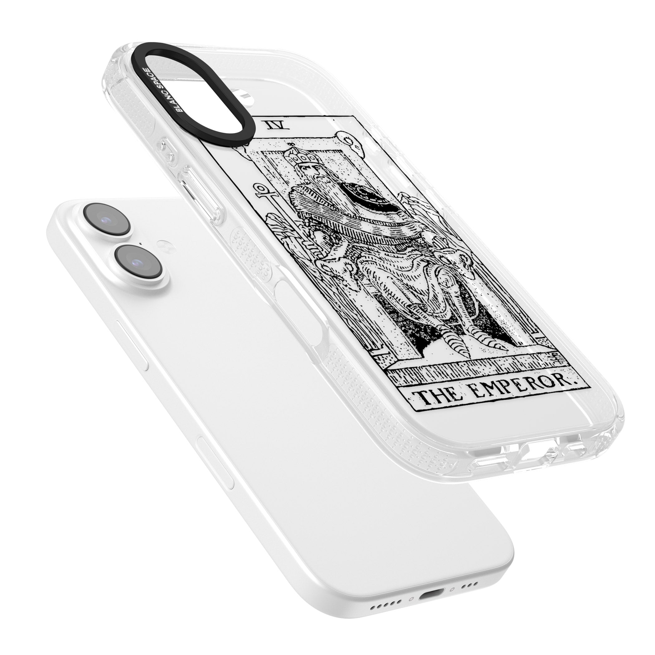 Personalised The Emperor Tarot iPhone 17 Impact Air Clear Phone Case Colours