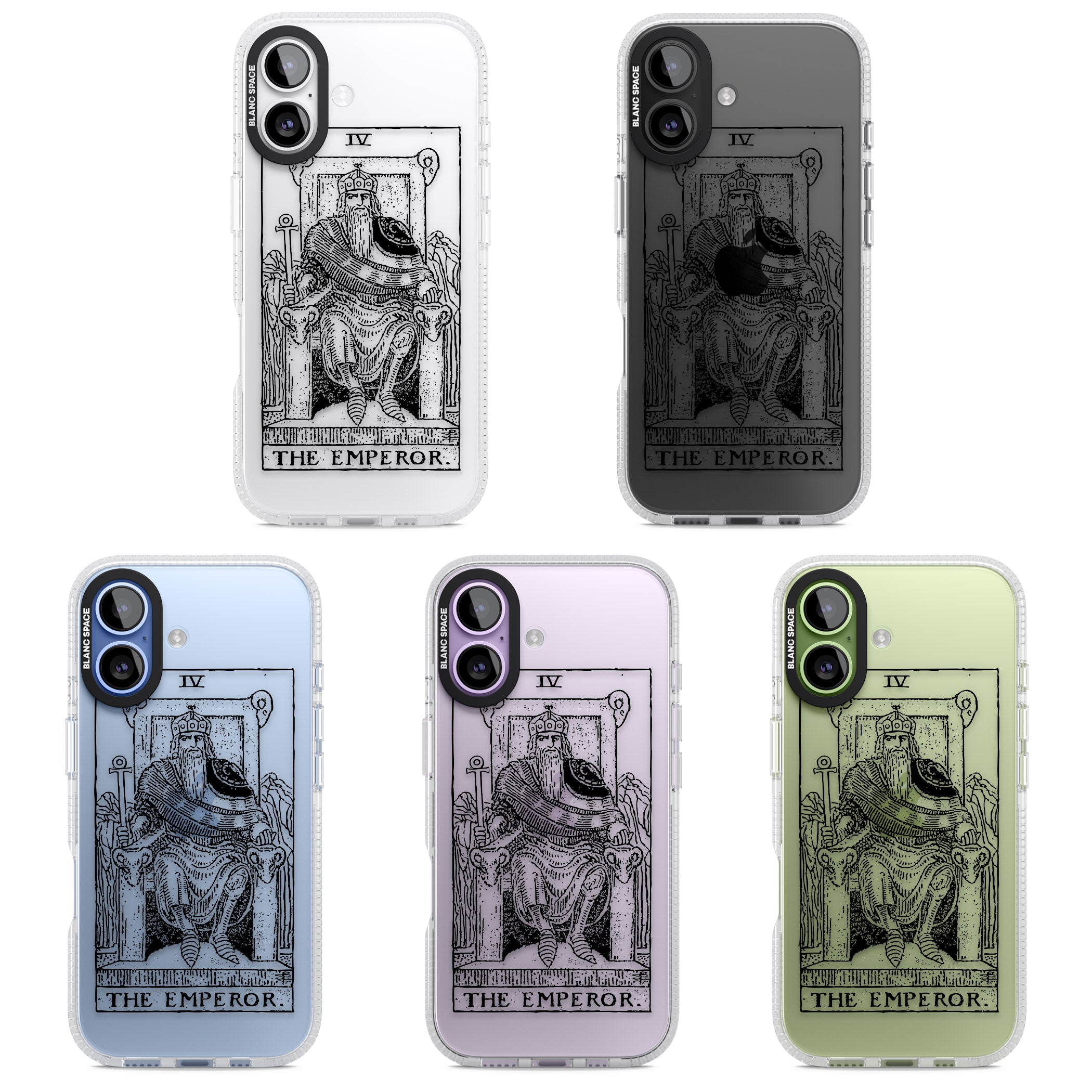 Personalised The Emperor Tarot iPhone 17 Impact Air Clear Phone Case APT Impact Protection