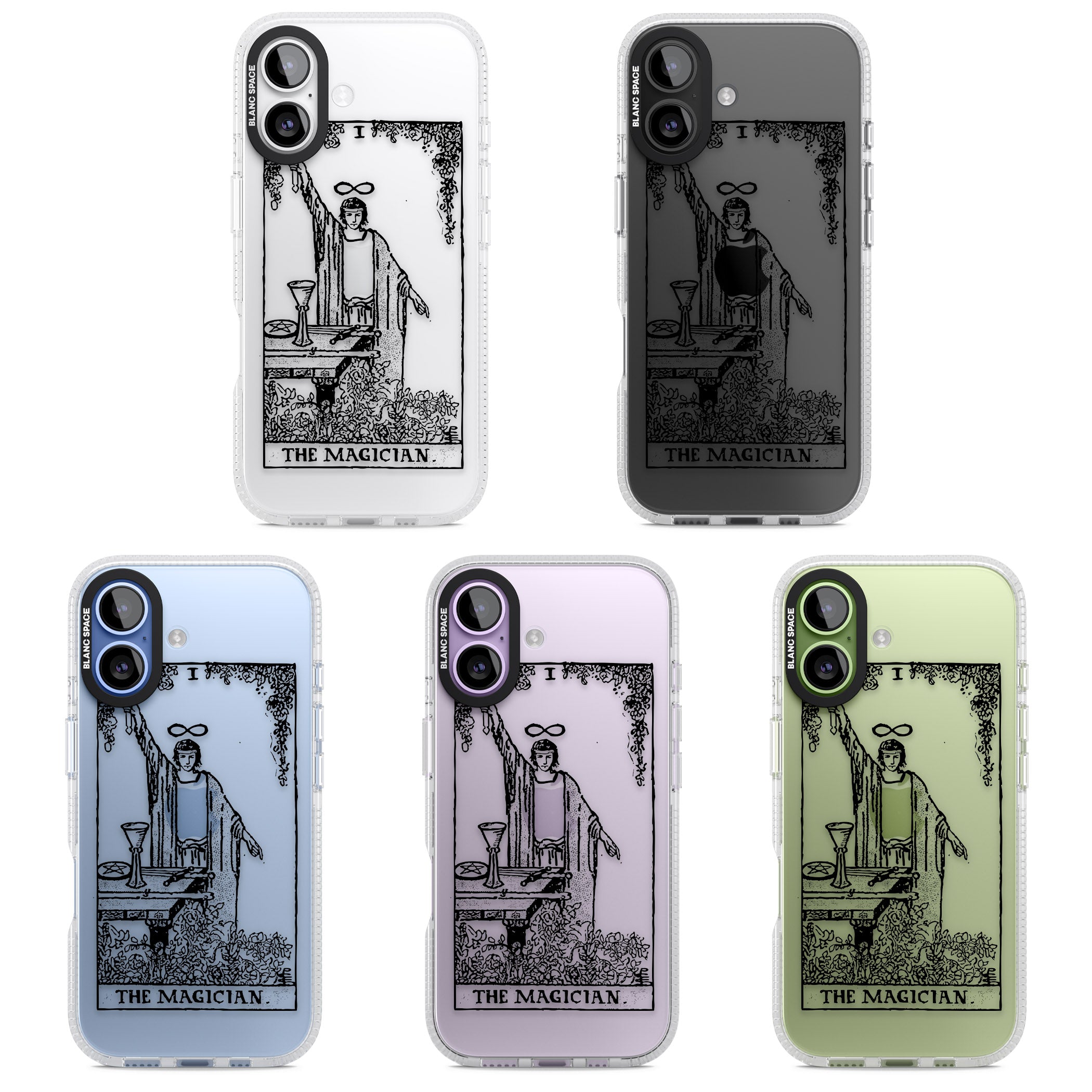 Personalised The Magician Tarot Transparent iPhone 17 Impact Air Clear Phone Case APT Impact Protection