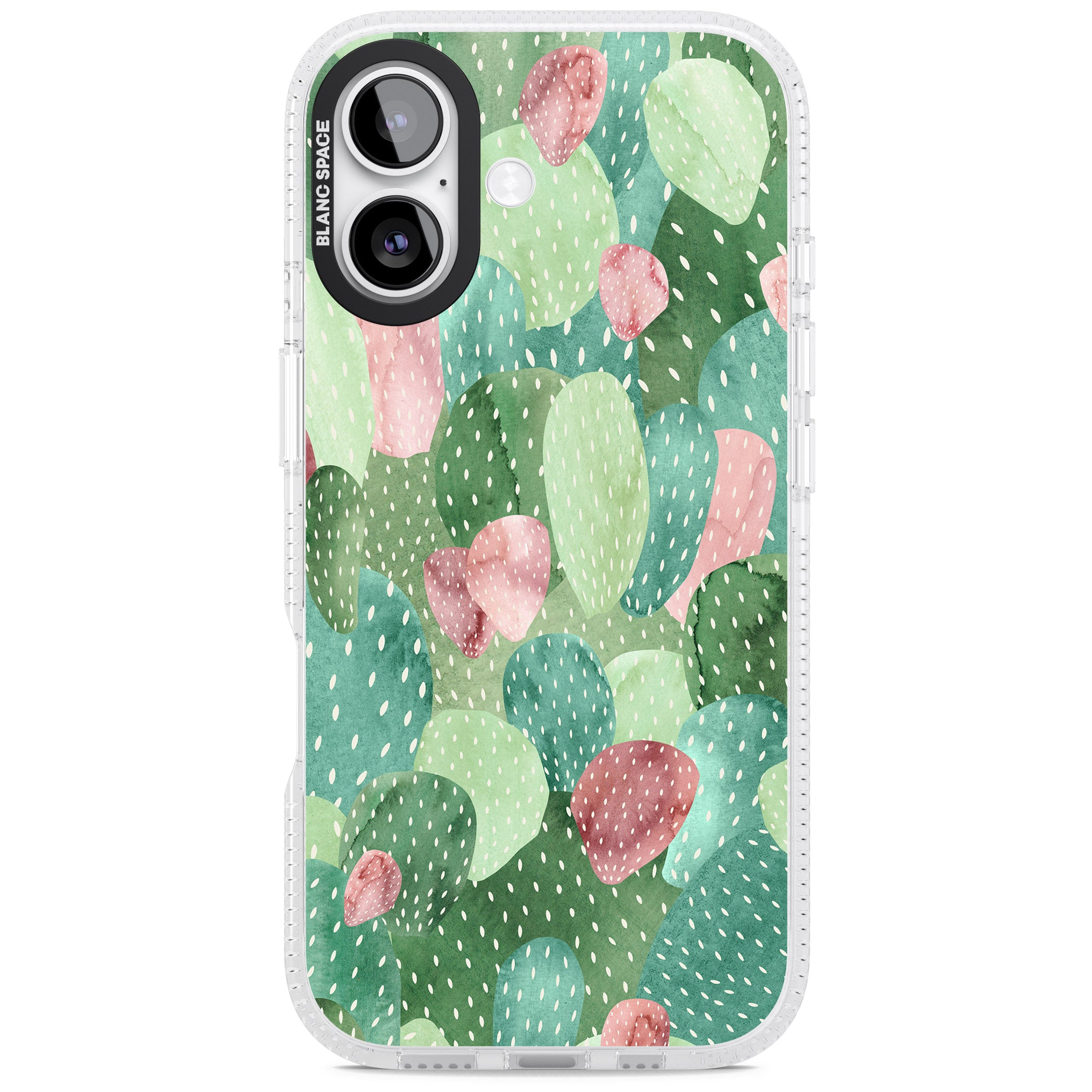 Cactus Charm iPhone 17 Impact Air Clear Phone Case