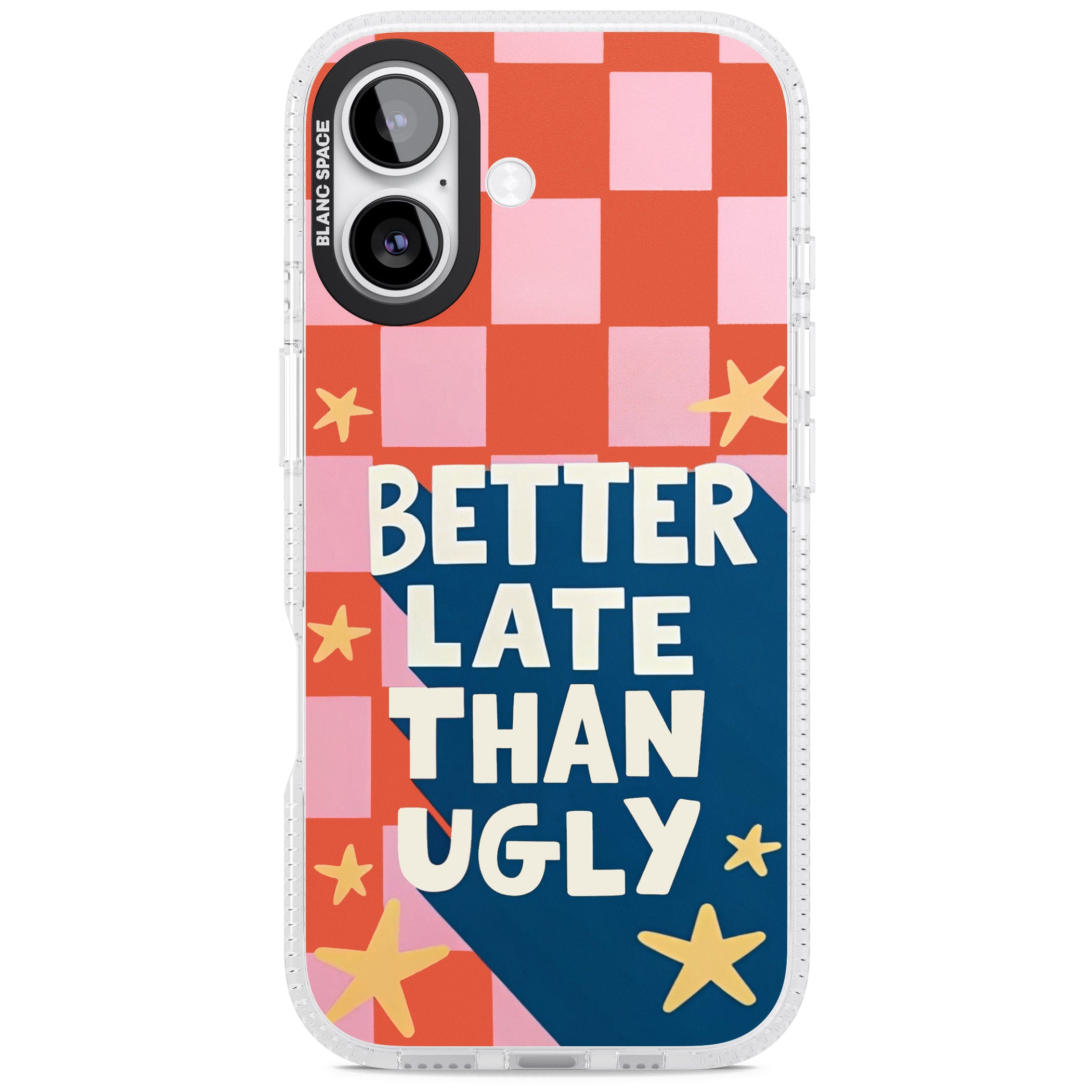 Better Late Than Ugly iPhone 17 Impact Air Clear Phone Case