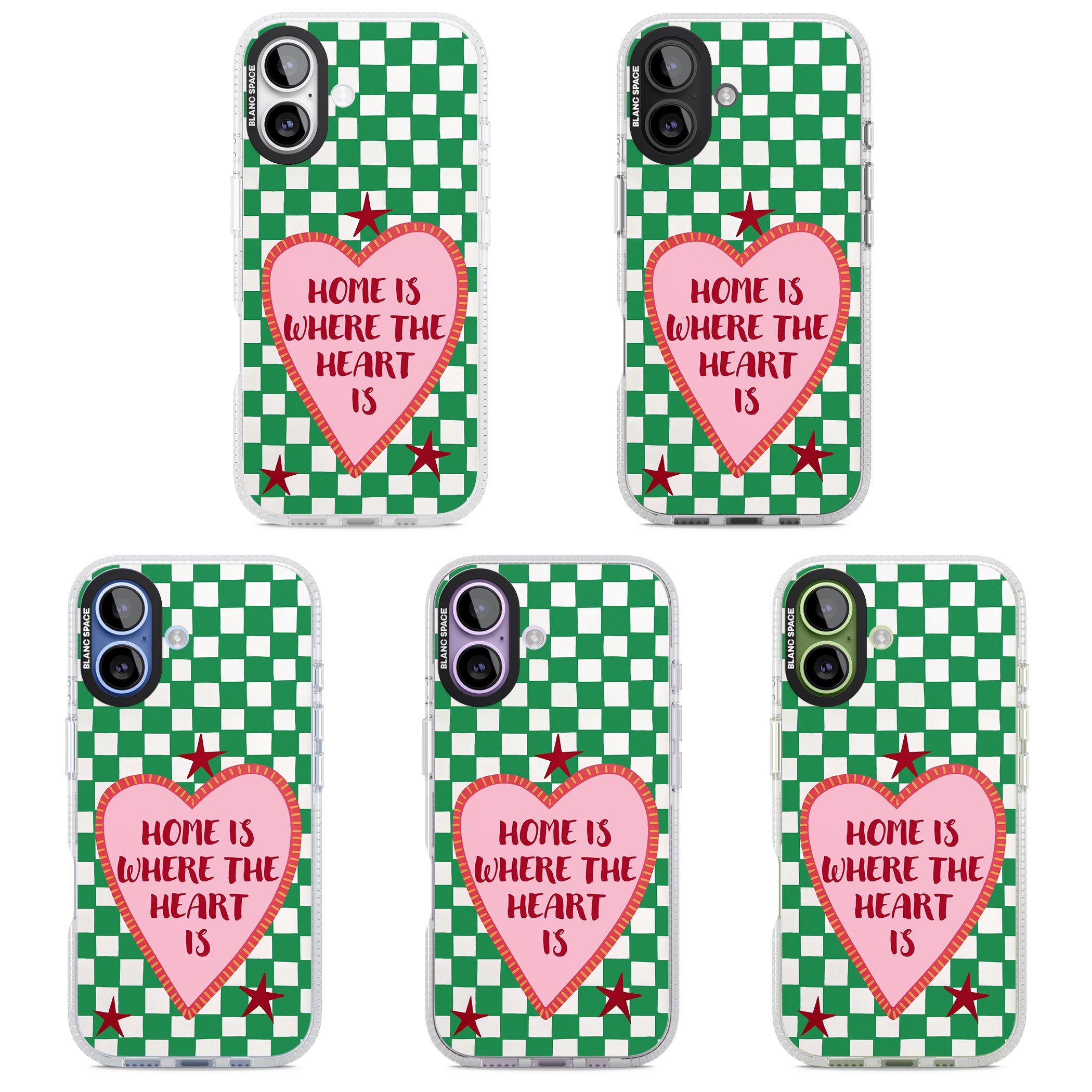 Home Is Where The Heart Is iPhone 17 Impact Air Clear Phone Case APT Impact Protection