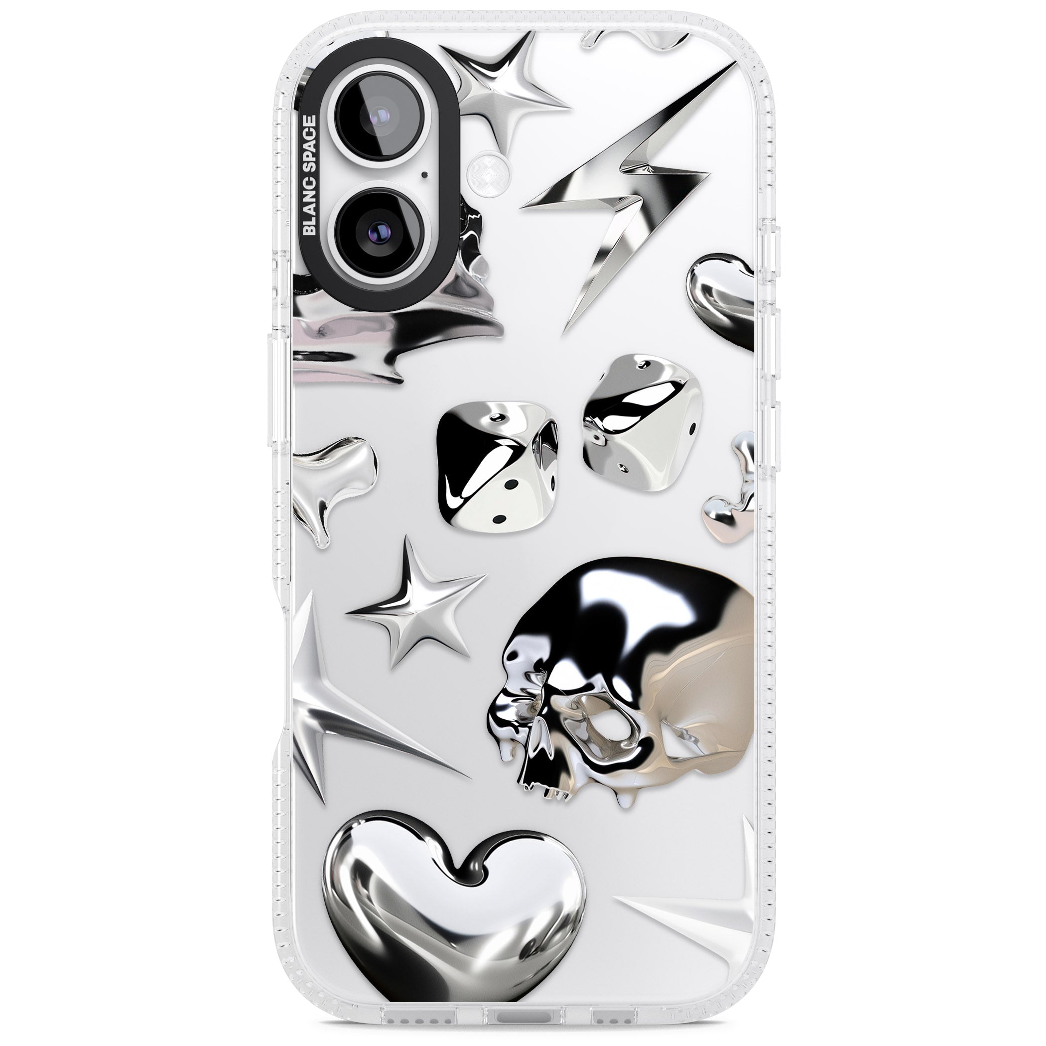Chromed iPhone 17 Impact Air Clear Phone Case