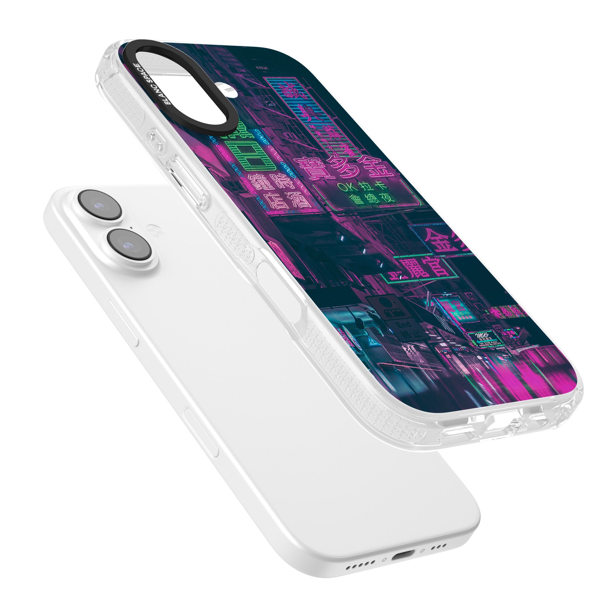 Neon Night Strip iPhone 17 Impact Air Clear Phone Case Colours
