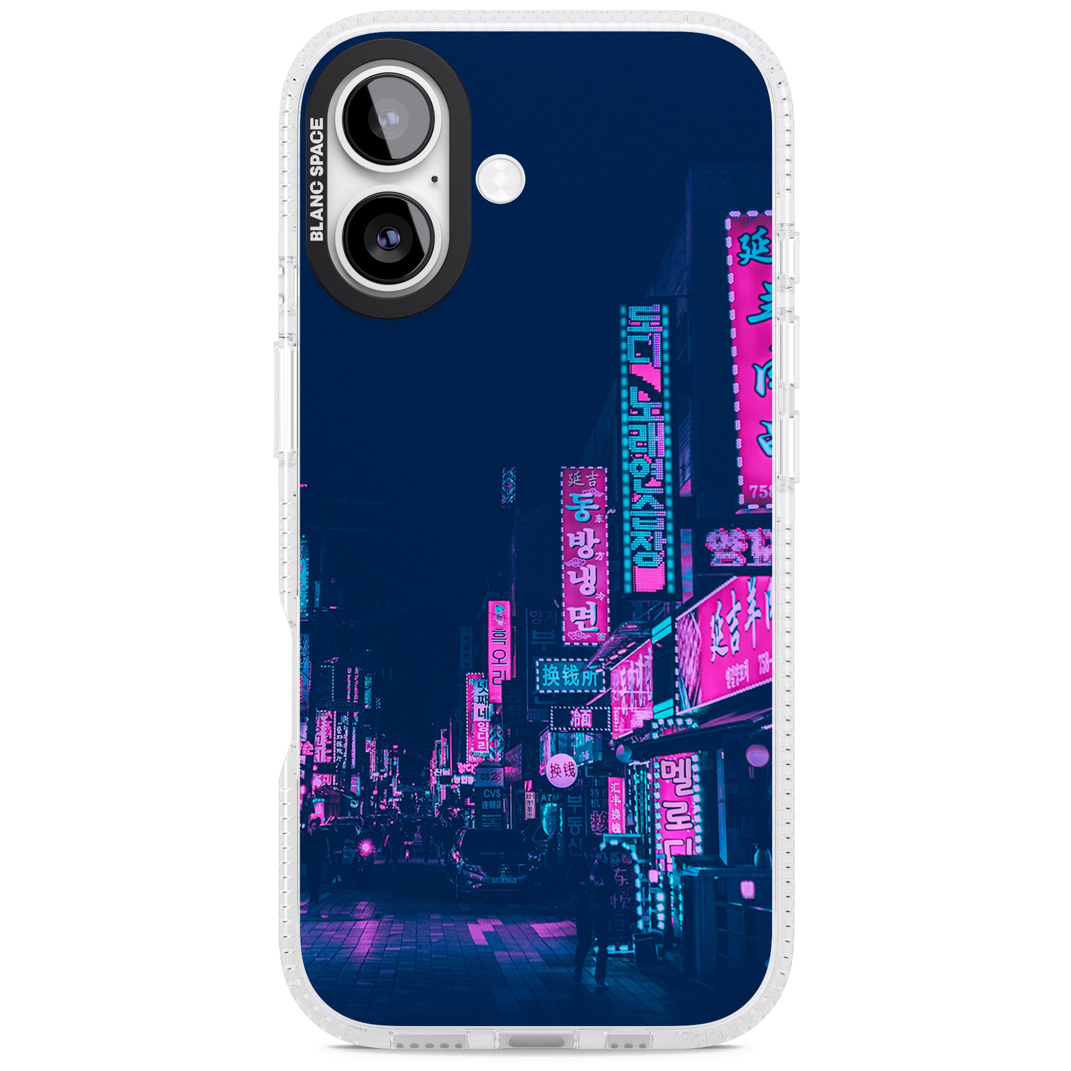 Neon Nights iPhone 17 Impact Air Clear Phone Case