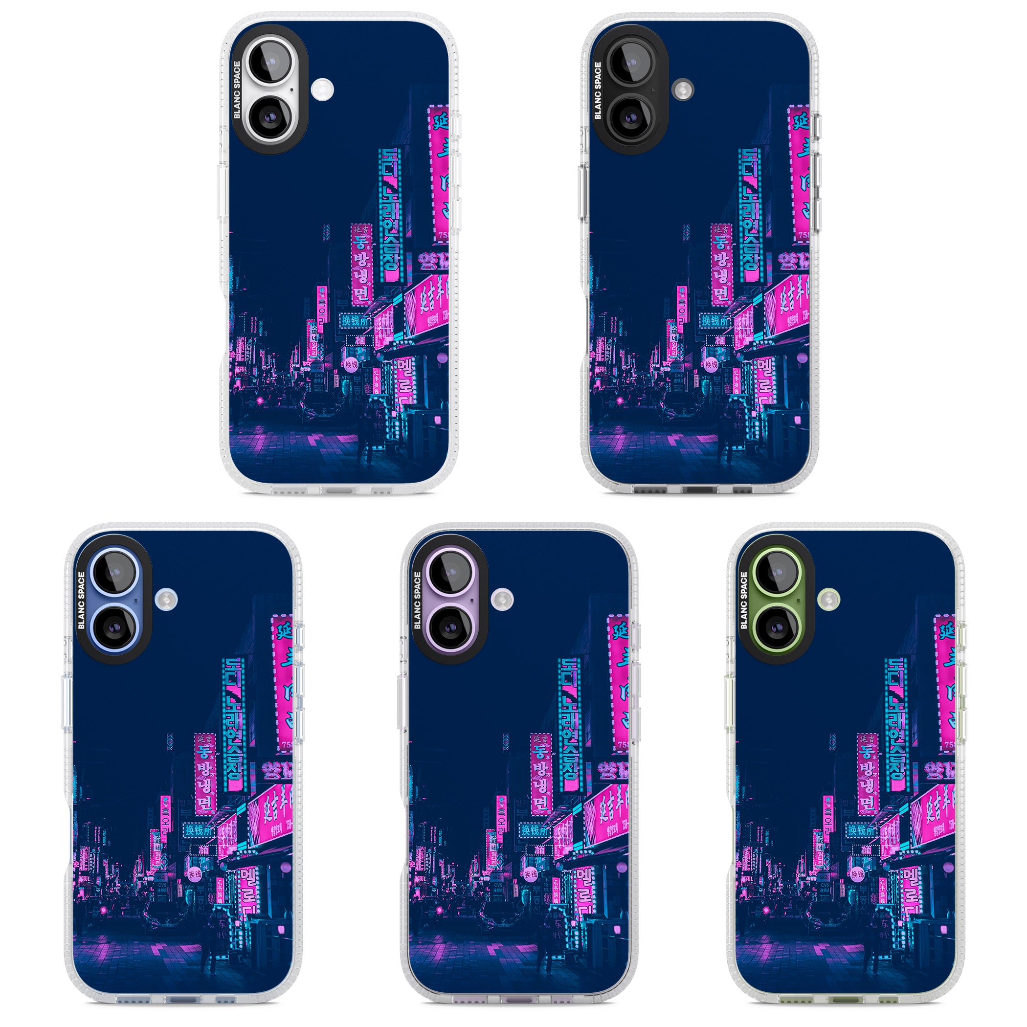 Neon Nights iPhone 17 Impact Air Clear Phone Case APT Impact Protection