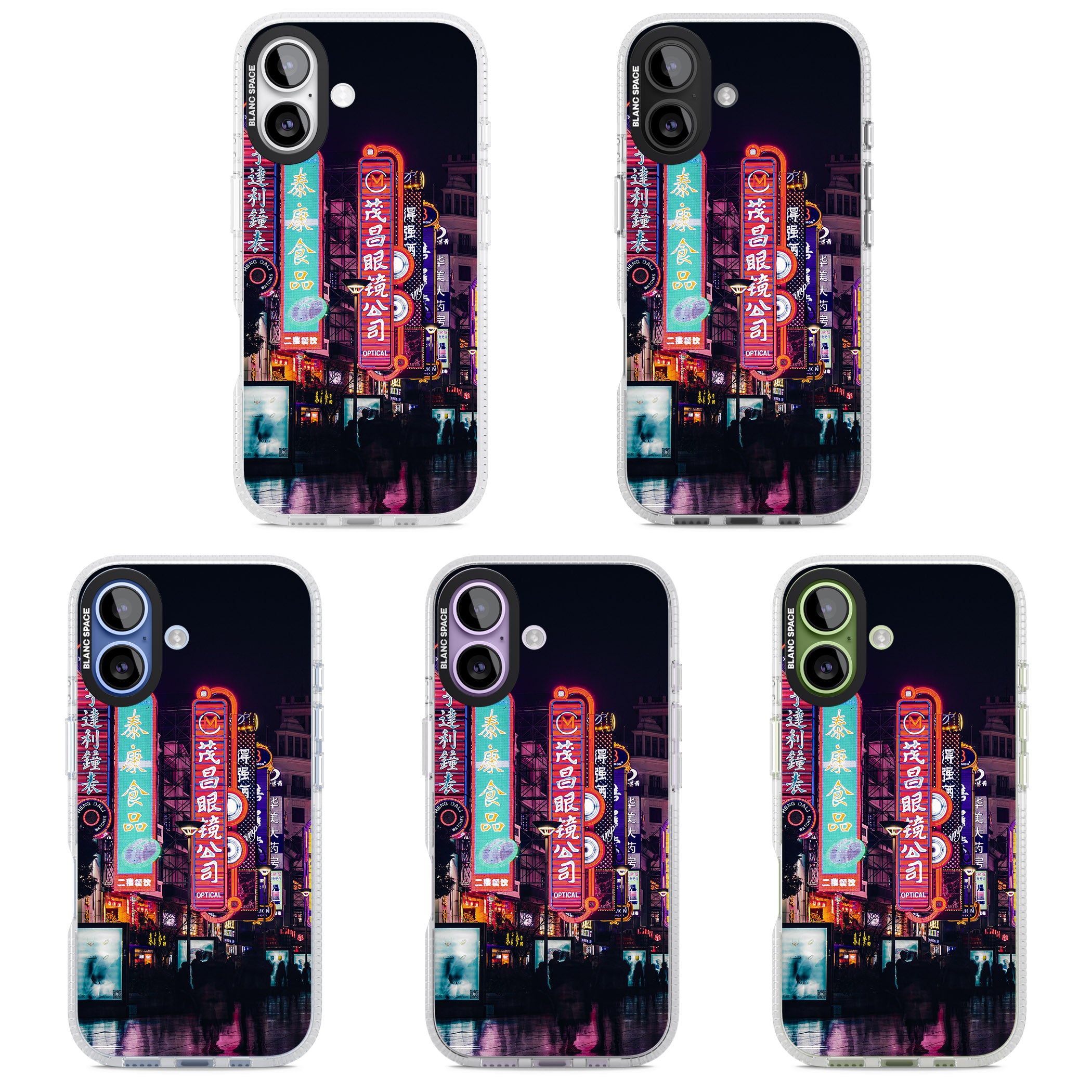 Neon Streets iPhone 17 Impact Air Clear Phone Case APT Impact Protection