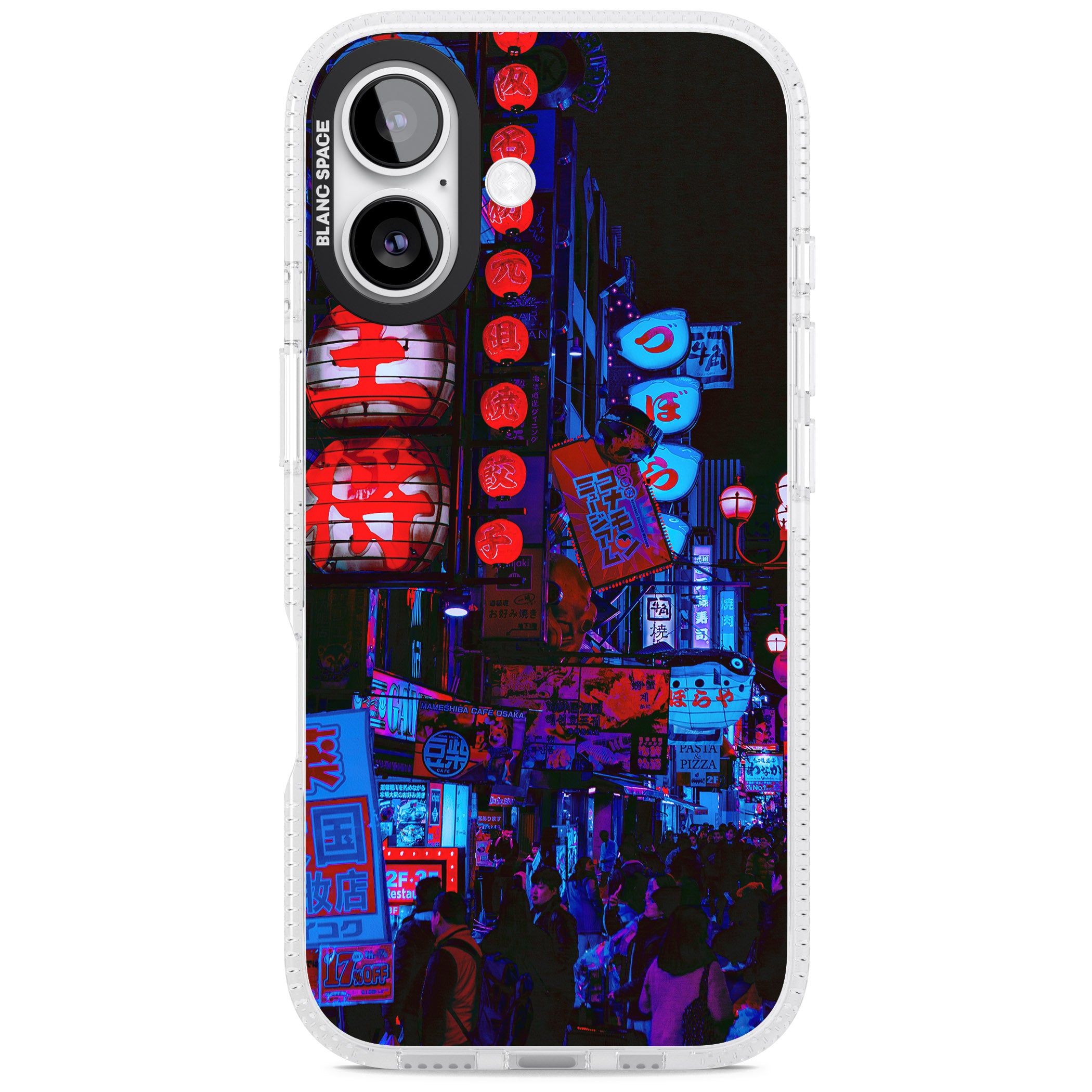 Neon City Nights iPhone 17 Impact Air Clear Phone Case