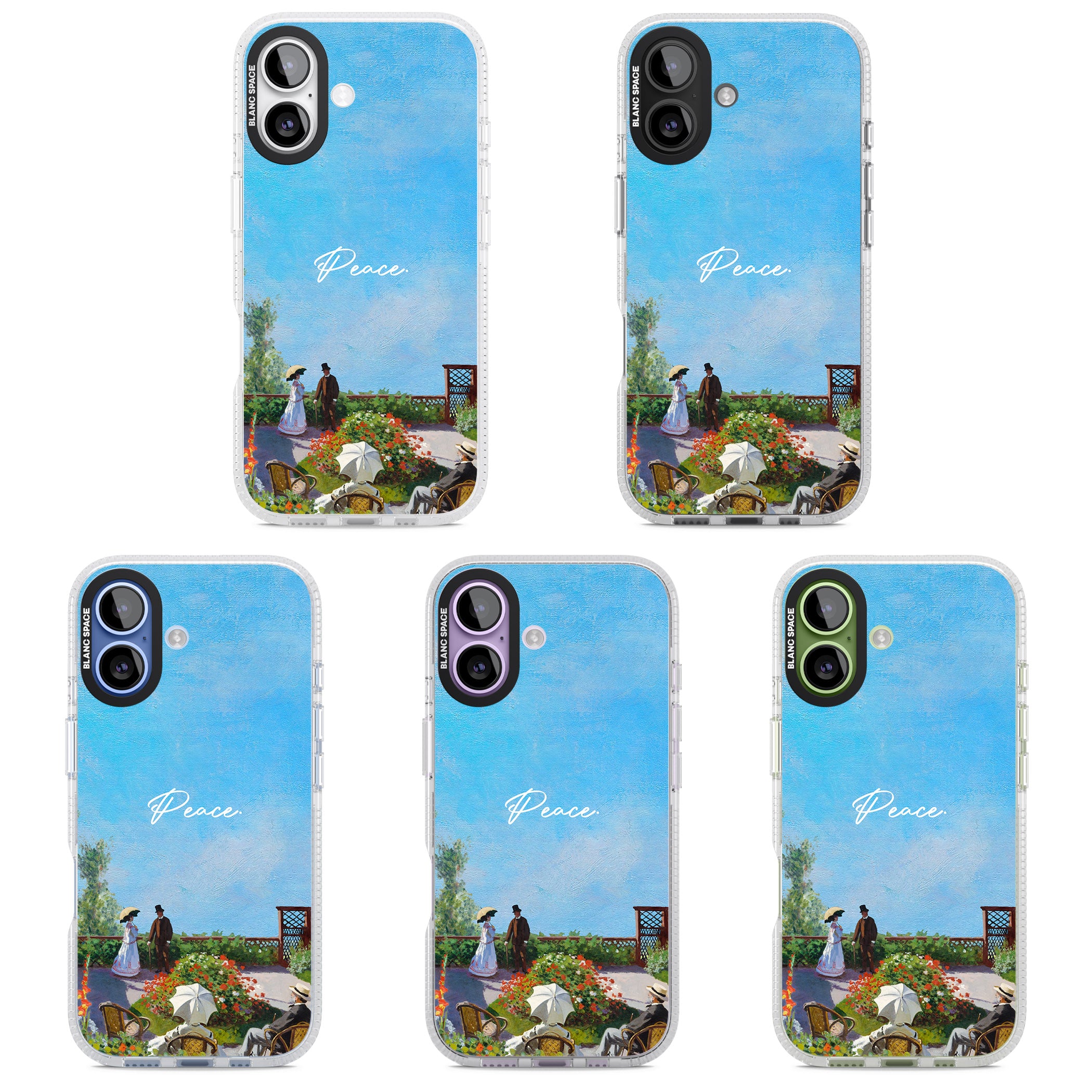 Monet Garden Terrace iPhone 17 Impact Air Clear Phone Case APT Impact Protection