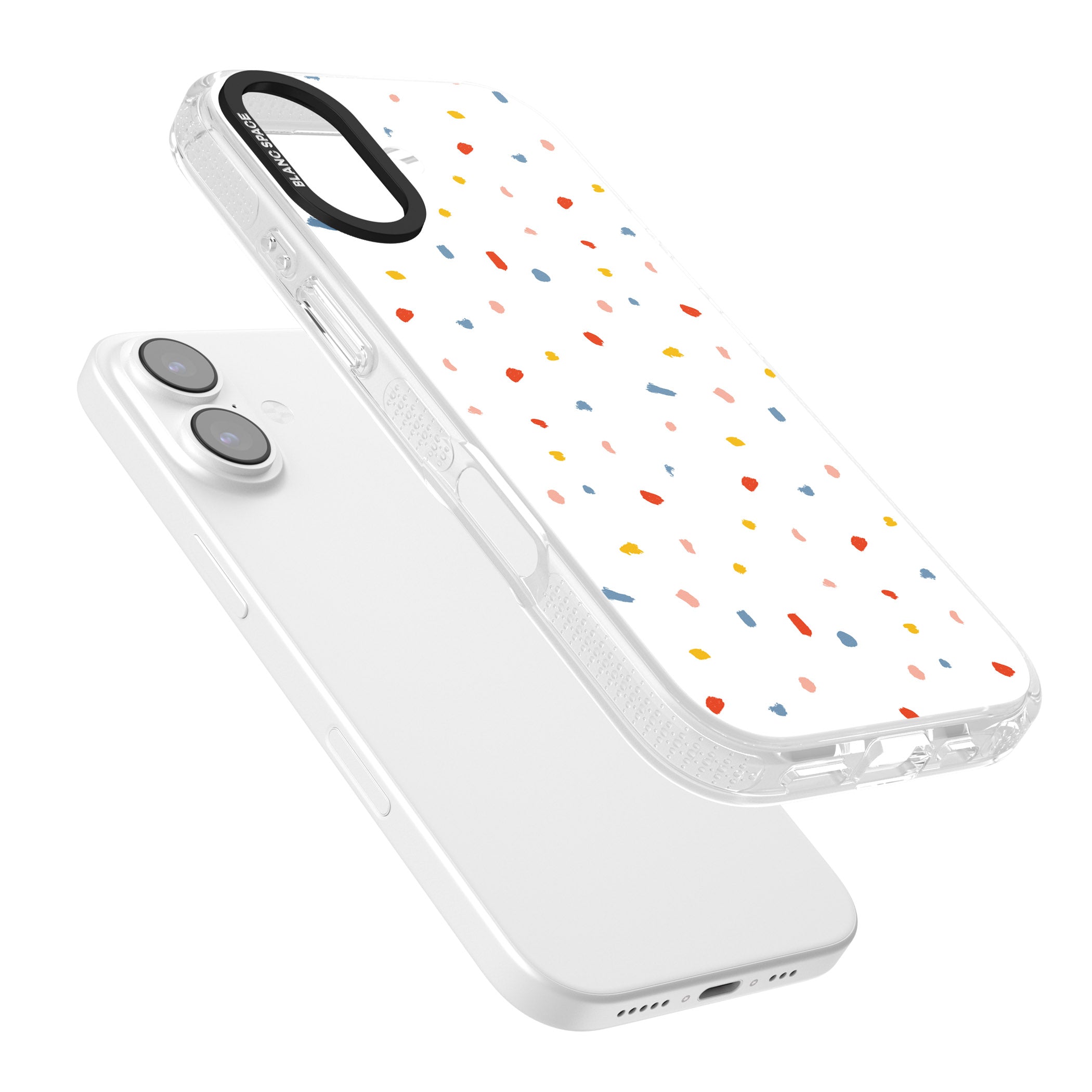 Confetti Speckle iPhone 17 Impact Air Clear Phone Case Colours