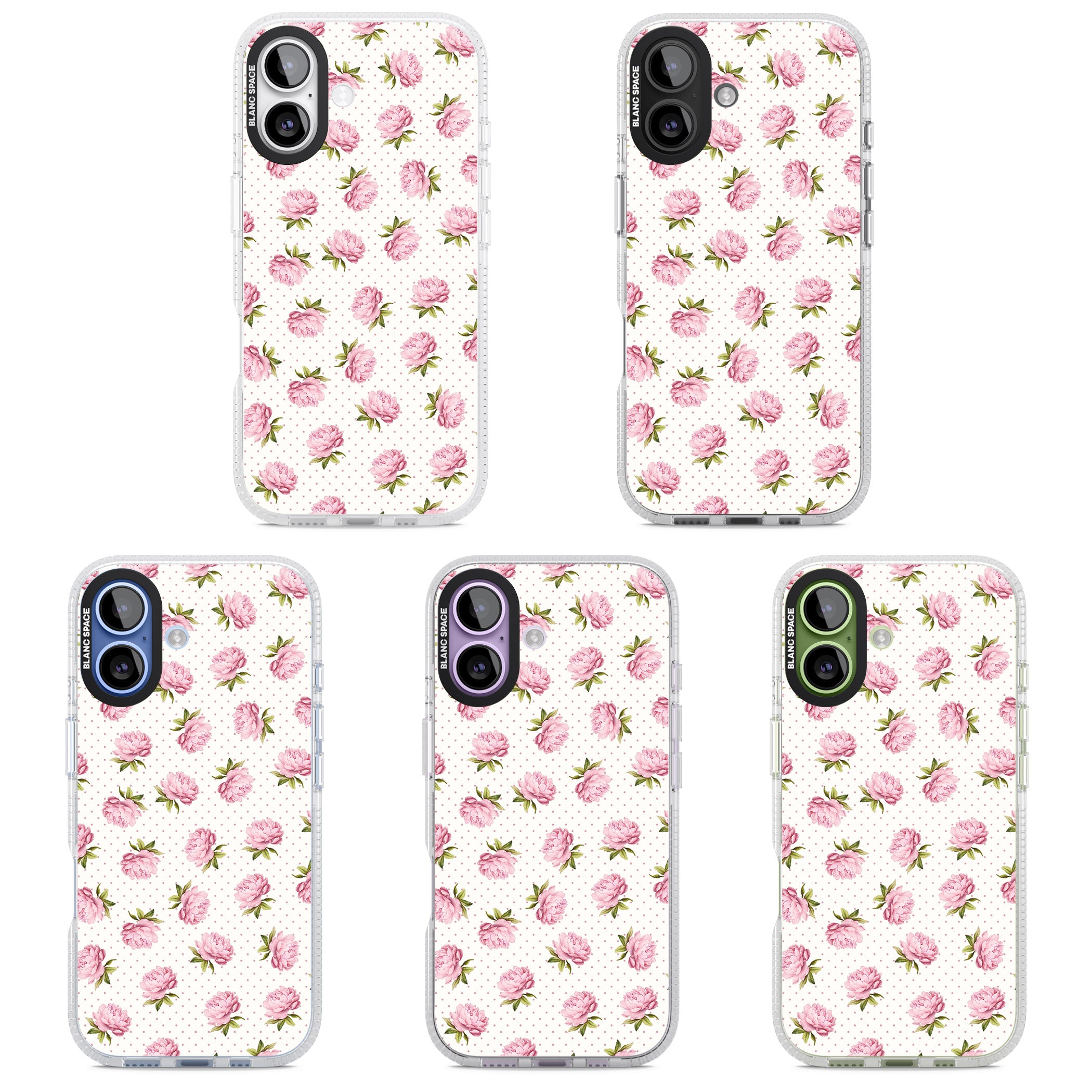Soft Peonies iPhone 17 Impact Air Clear Phone Case APT Impact Protection