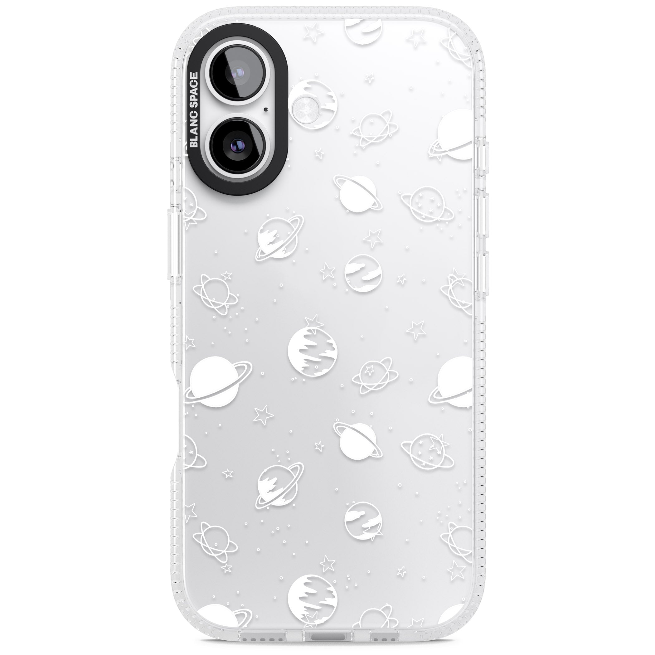 Cosmic Black Planet iPhone 17 Impact Air Clear Phone Case
