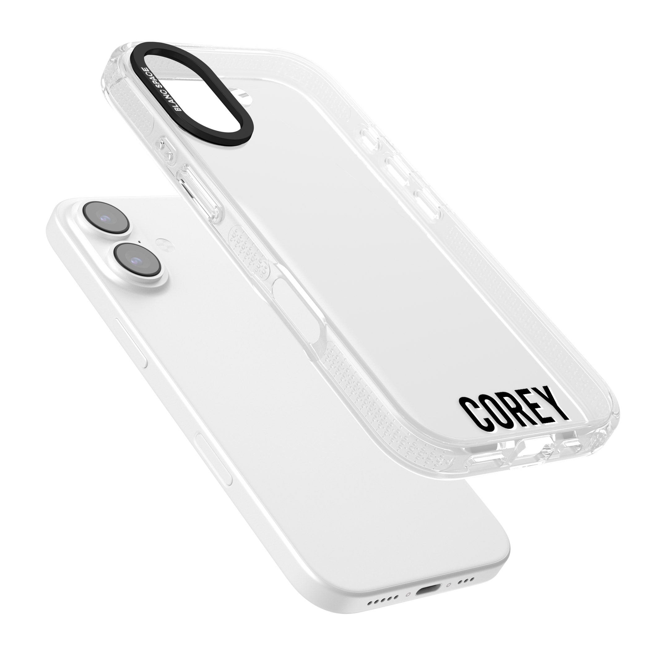 Personalised Bottom Name iPhone 17 Impact Air Clear Phone Case Colours