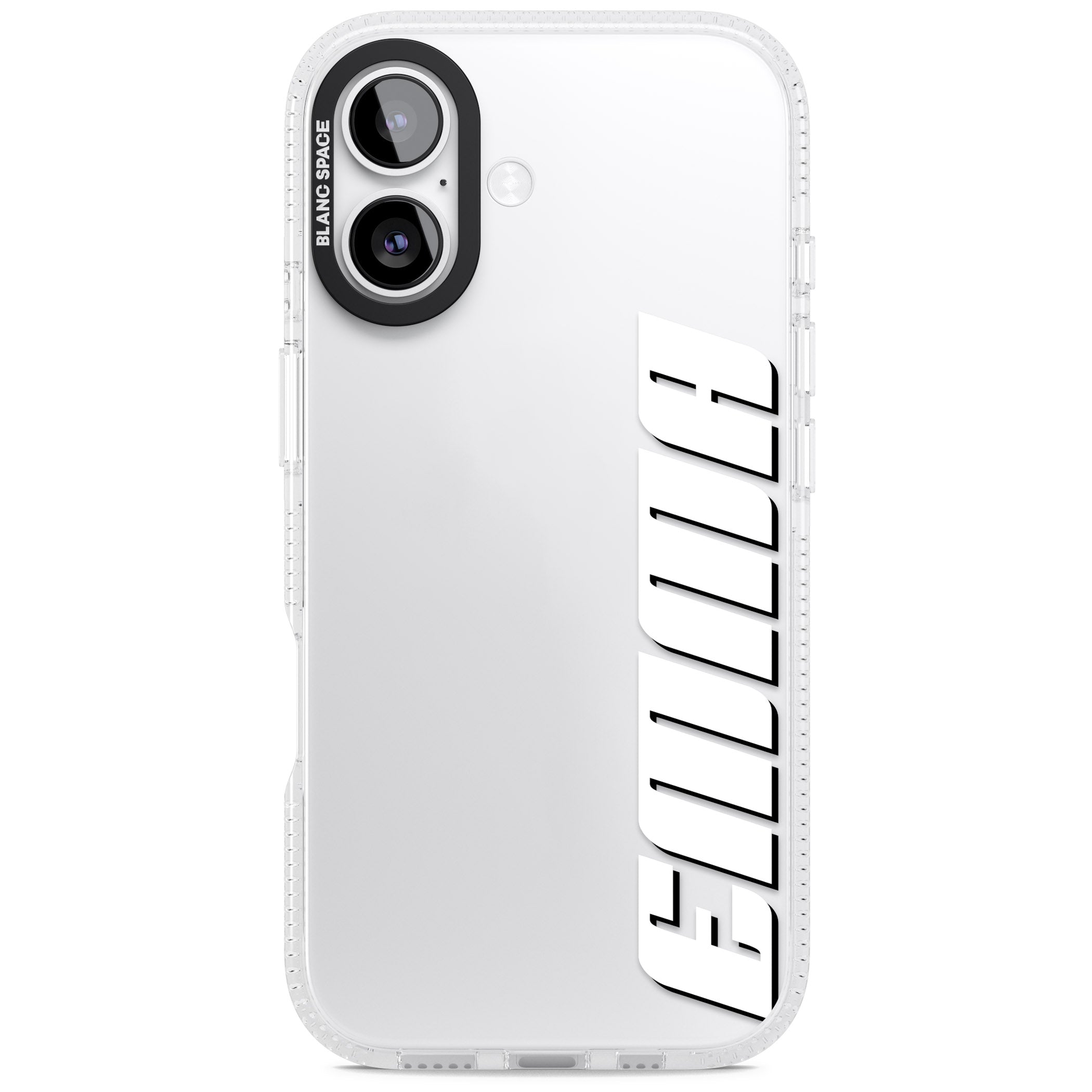 Personalised Vertical Bold Name iPhone 17 Impact Air Clear Phone Case