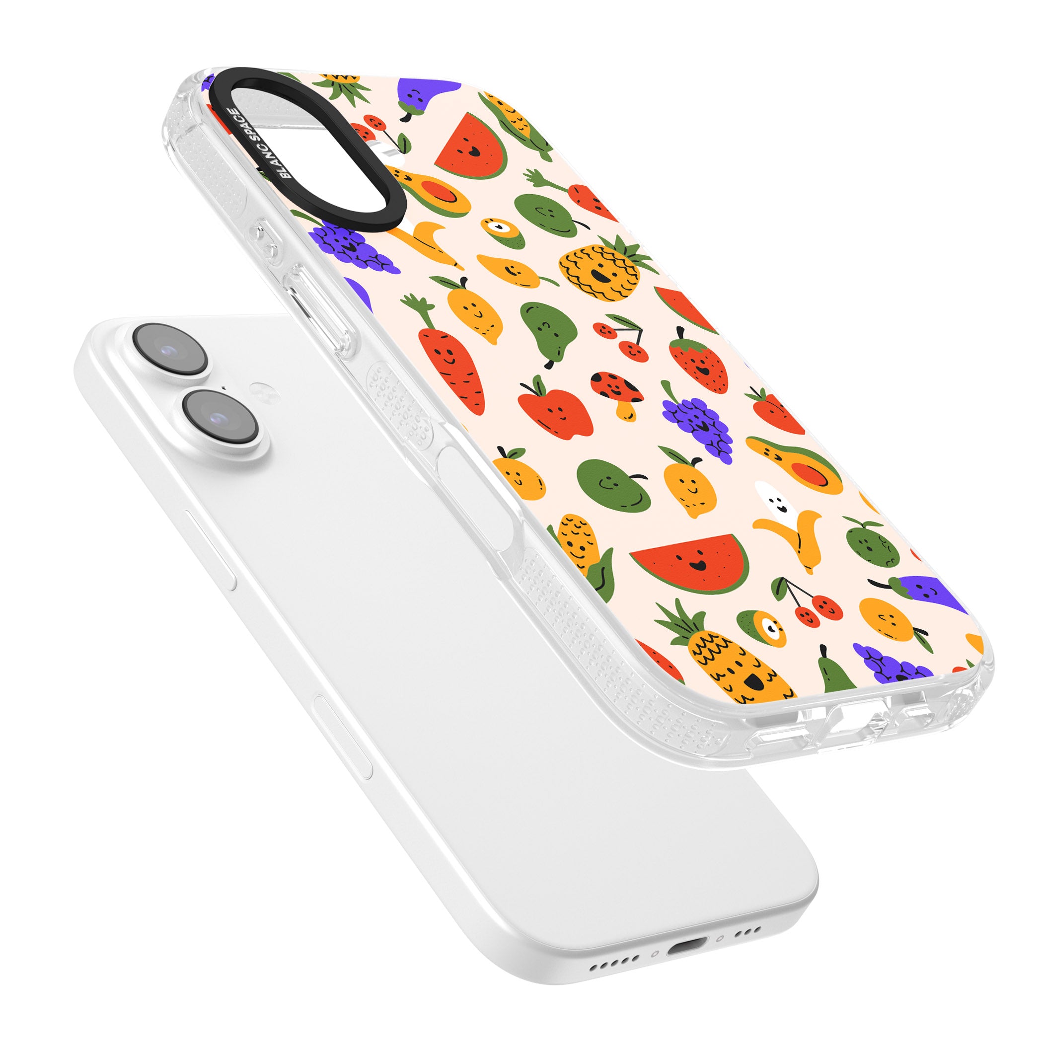 Kawaii Fruit iPhone 17 Impact Air Clear Phone Case Colours