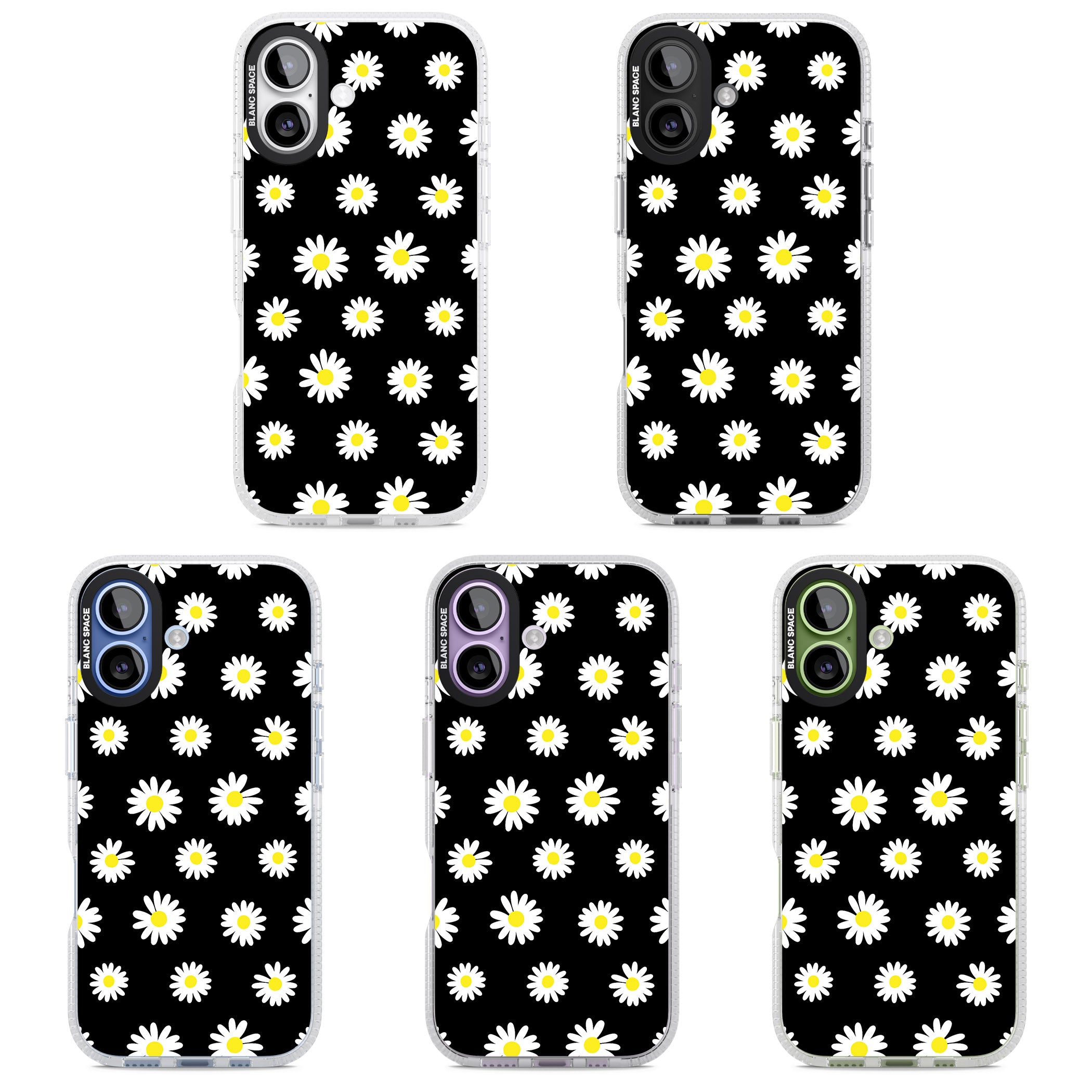 Personalised Chic Daisy Pattern iPhone 17 Impact Air Clear Phone Case APT Impact Protection