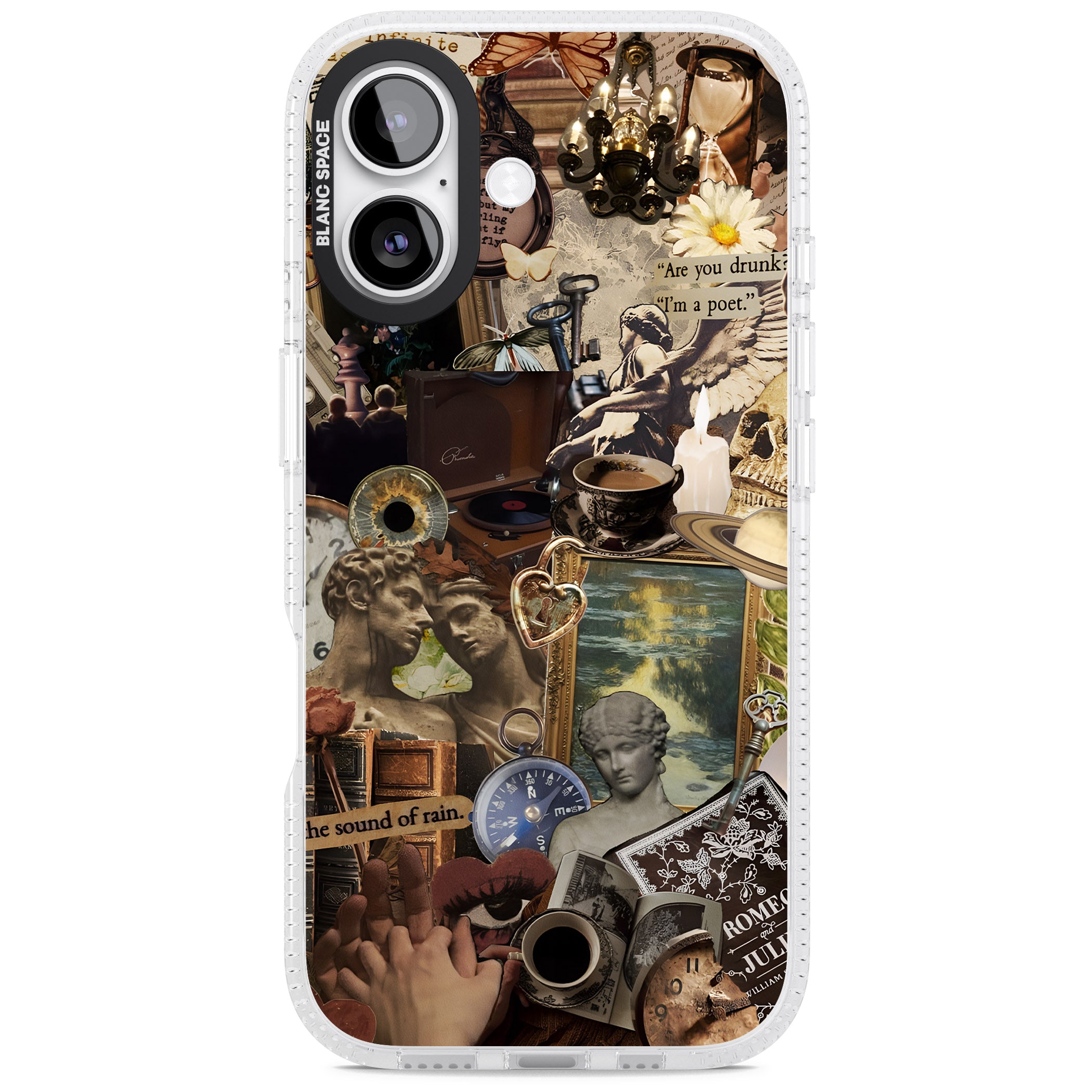 Vintage Academia Collage iPhone 17 Impact Air Clear Phone Case