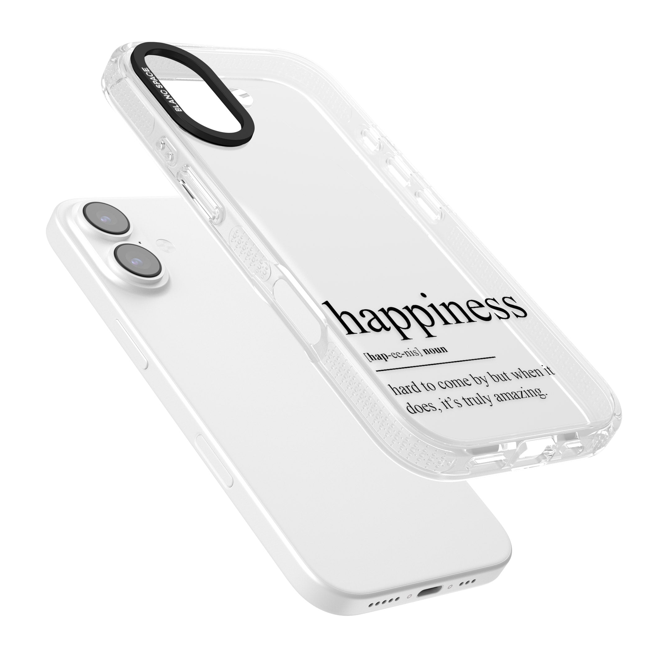Happiness iPhone 17 Impact Air Clear Phone Case Colours